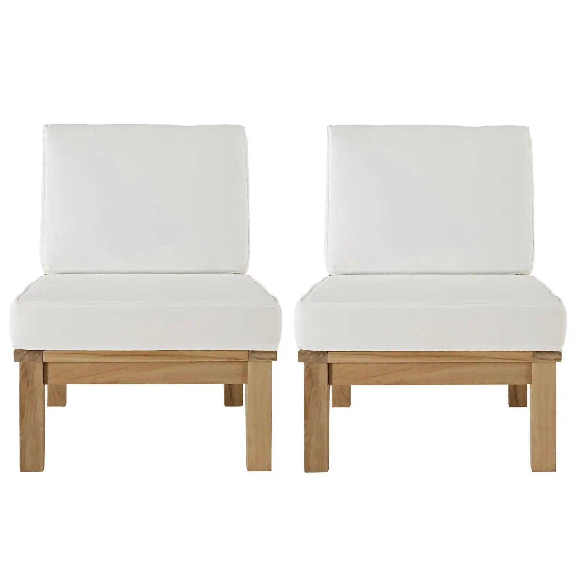 Marina 2 Piece Outdoor Patio Teak Set by Modway - Best Buy Furniture