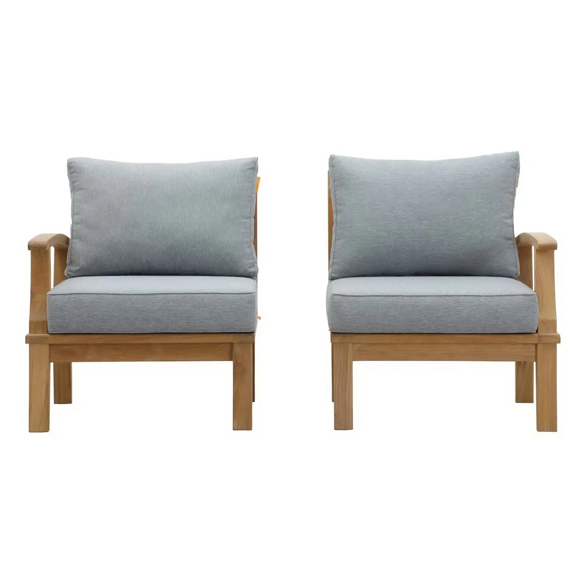 Marina 2 Piece Outdoor Patio Teak Set by Modway - Best Buy Furniture