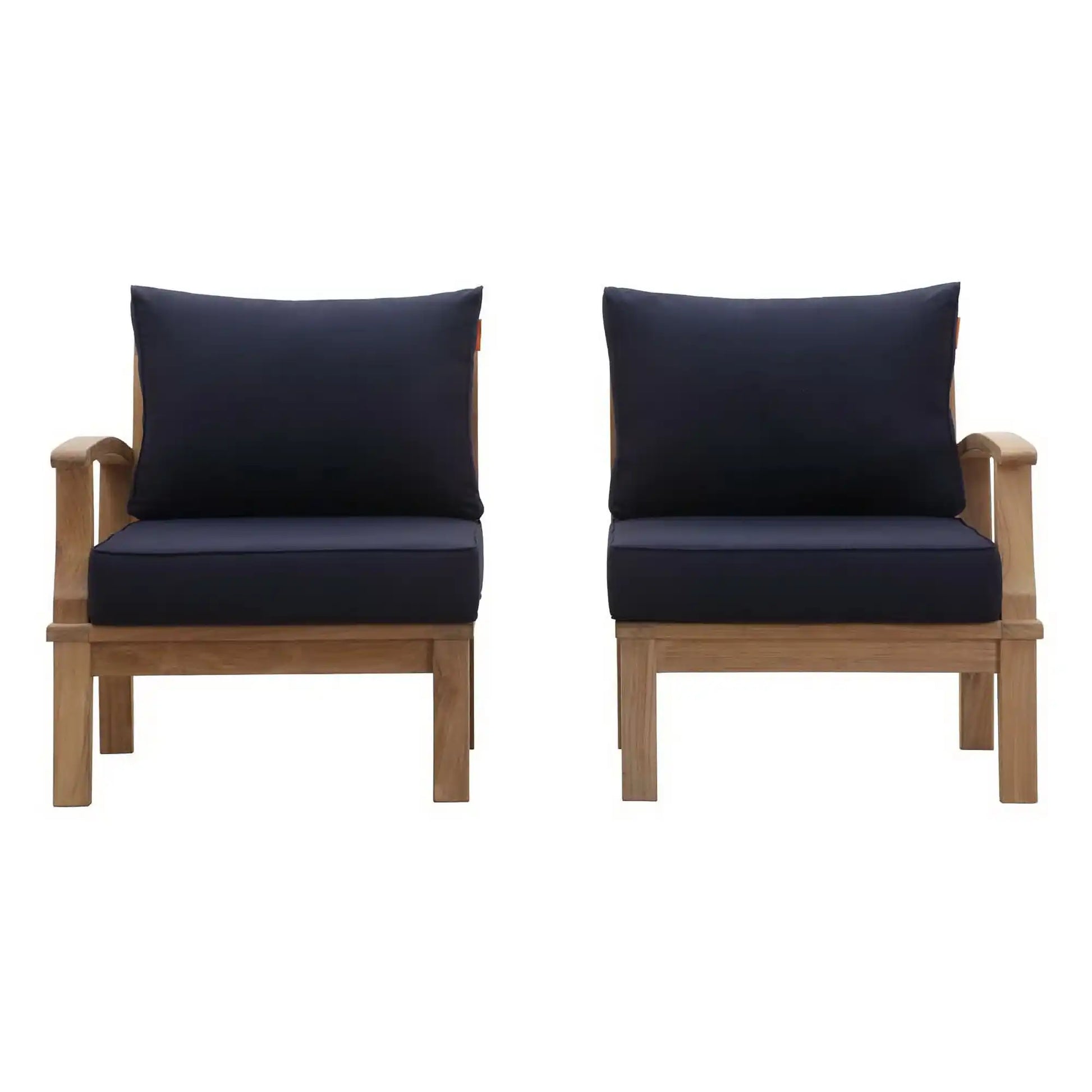 Marina 2 Piece Outdoor Patio Teak Set by Modway - Best Buy Furniture