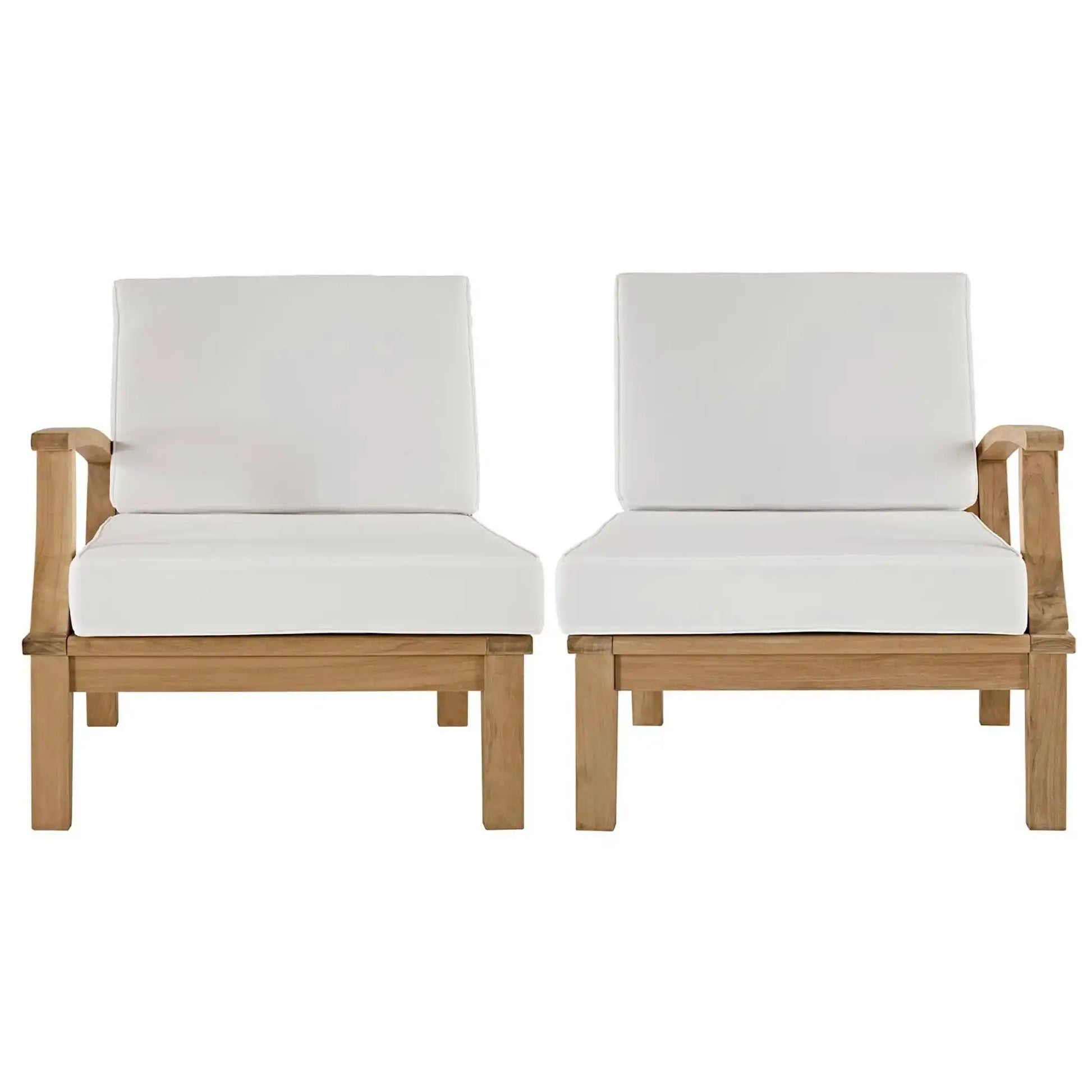 Marina 2 Piece Outdoor Patio Teak Set by Modway - Best Buy Furniture