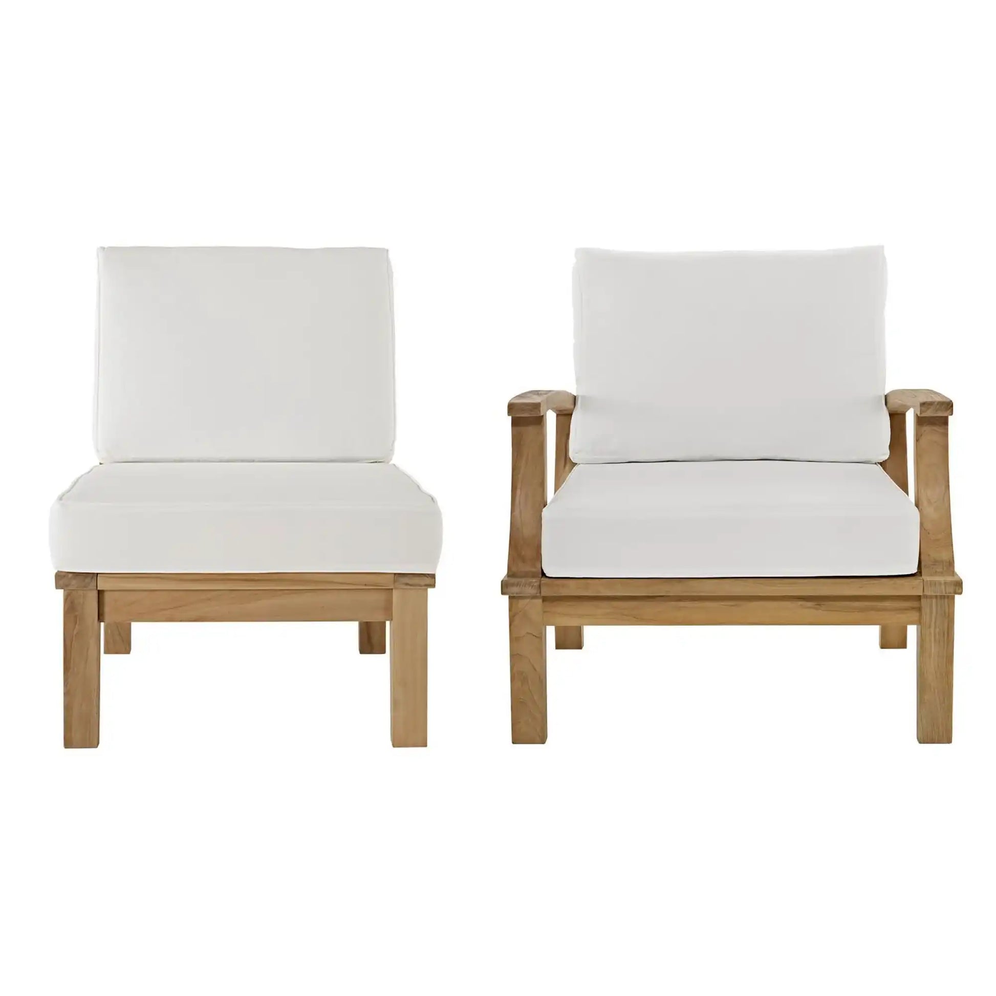 Marina 2 Piece Outdoor Patio Teak Set by Modway - Best Buy Furniture