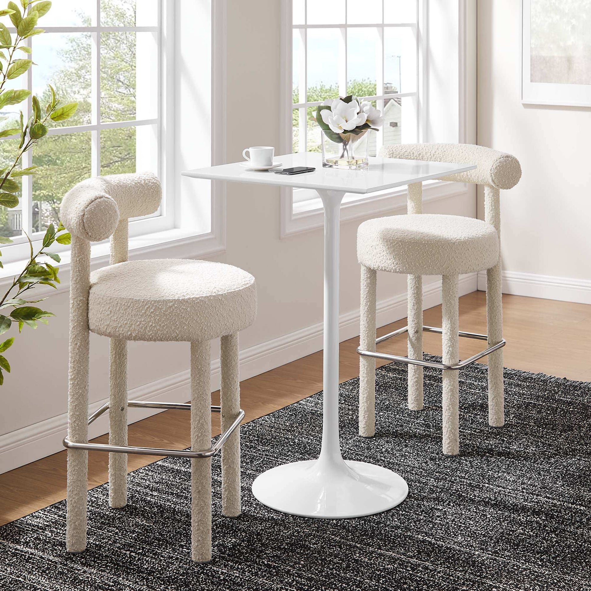 Lippa 28" Square Wood Bar Table by Modway - Best Buy Furniture