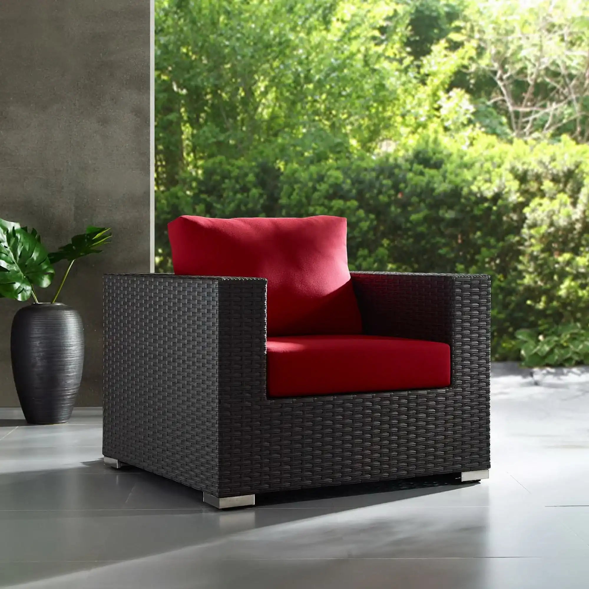 Sojourn Outdoor Patio Sunbrella� Armchair by Modway - Best Buy Furniture