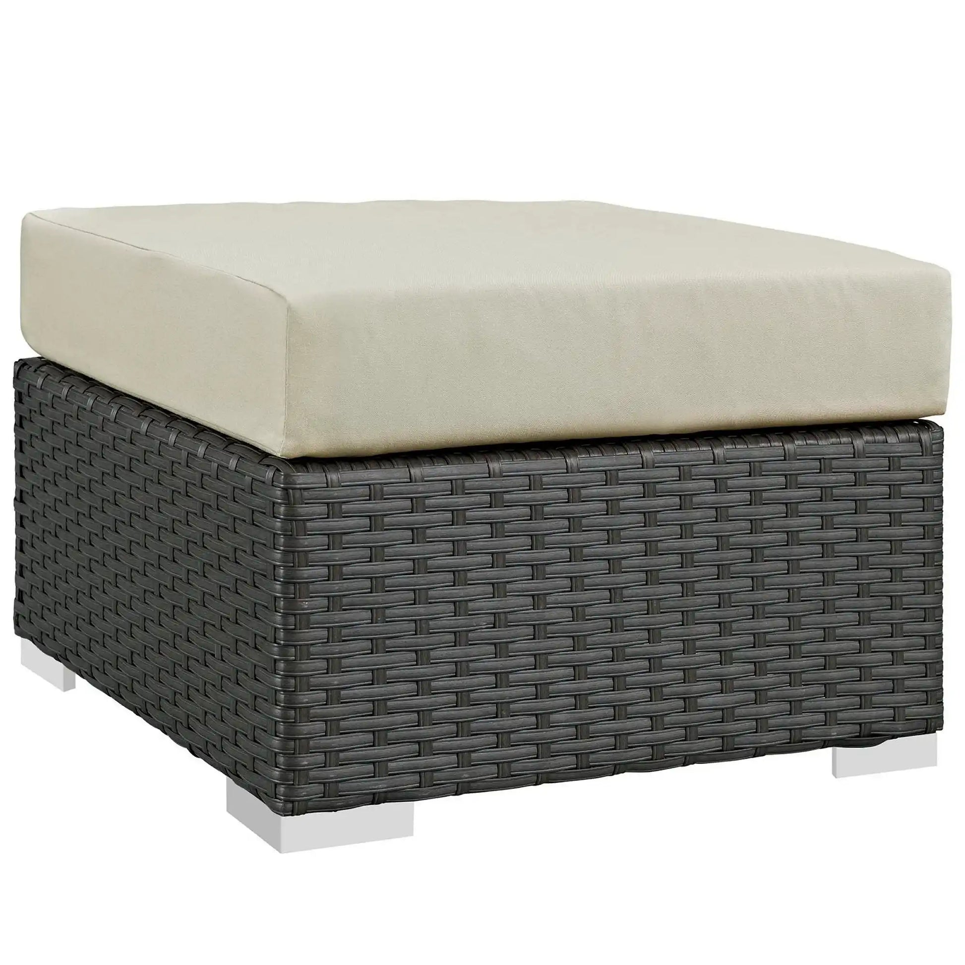 Sojourn Outdoor Patio Sunbrella� Ottoman by Modway - Best Buy Furniture