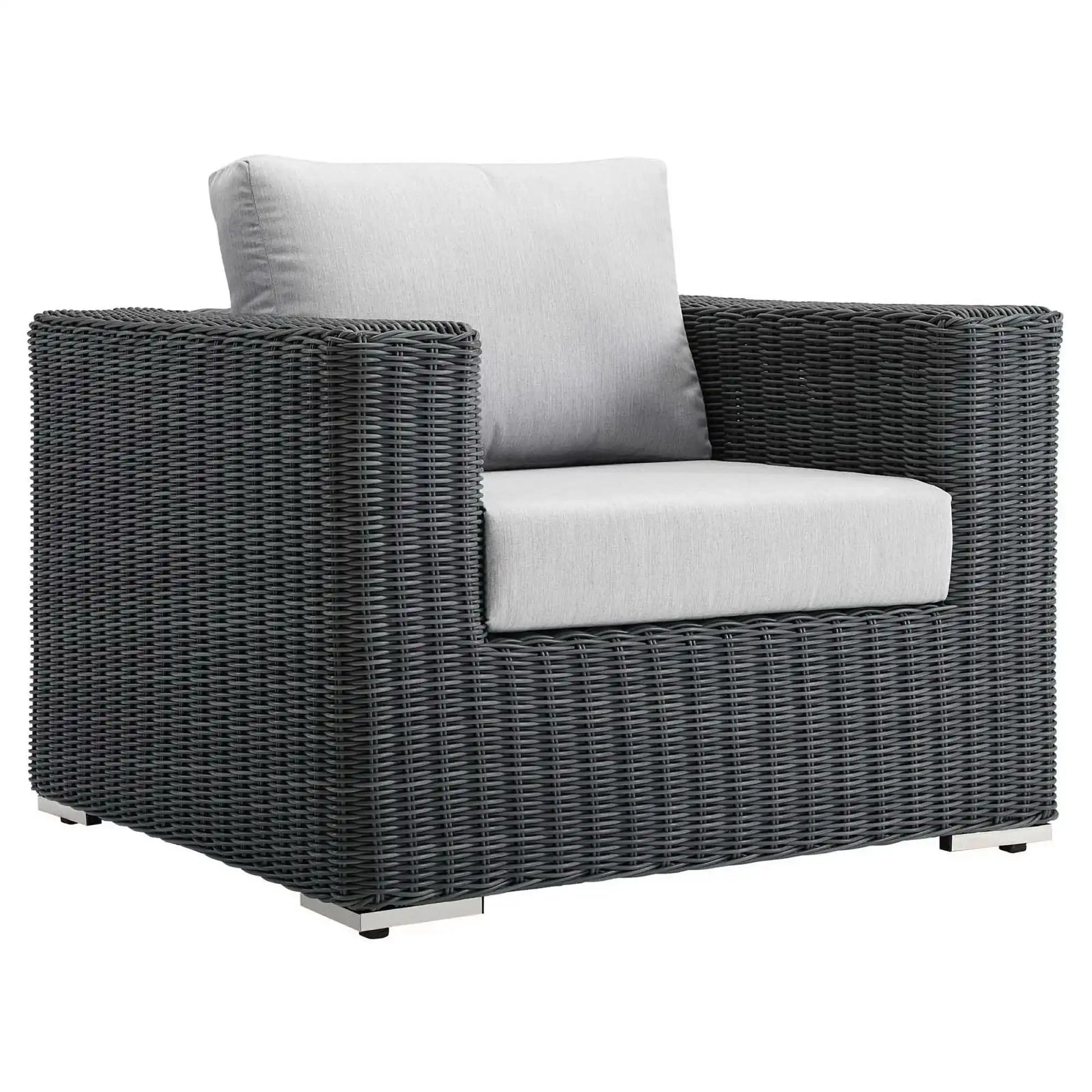 Summon Outdoor Patio Fabric Sunbrella� Armchair by Modway - Best Buy Furniture