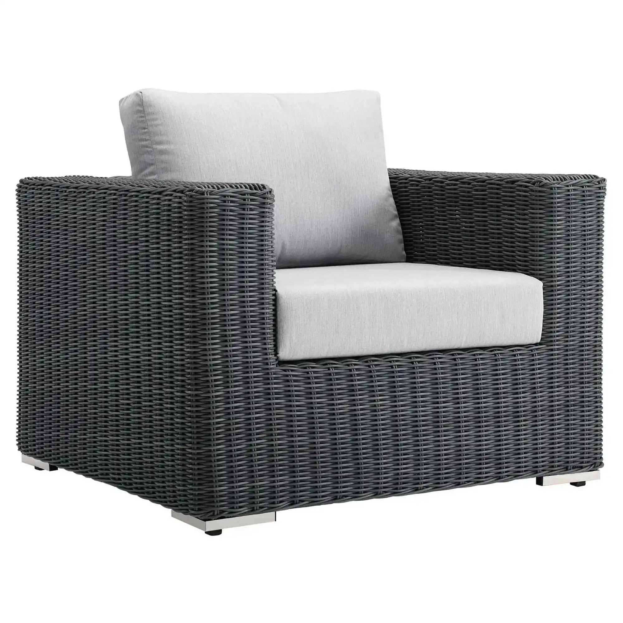 Summon Outdoor Patio Fabric Sunbrella� Armchair by Modway - Best Buy Furniture