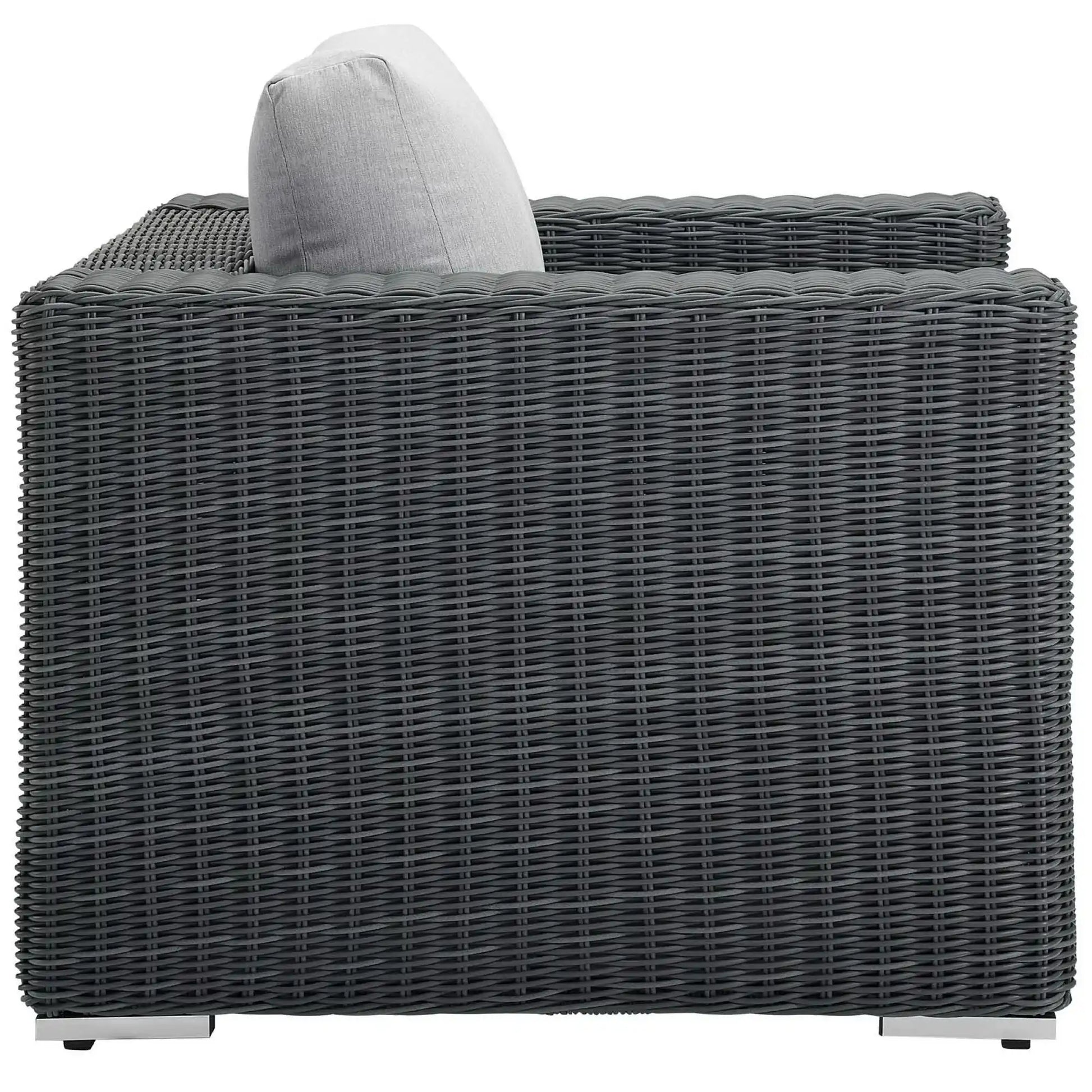 Summon Outdoor Patio Fabric Sunbrella� Armchair by Modway - Best Buy Furniture