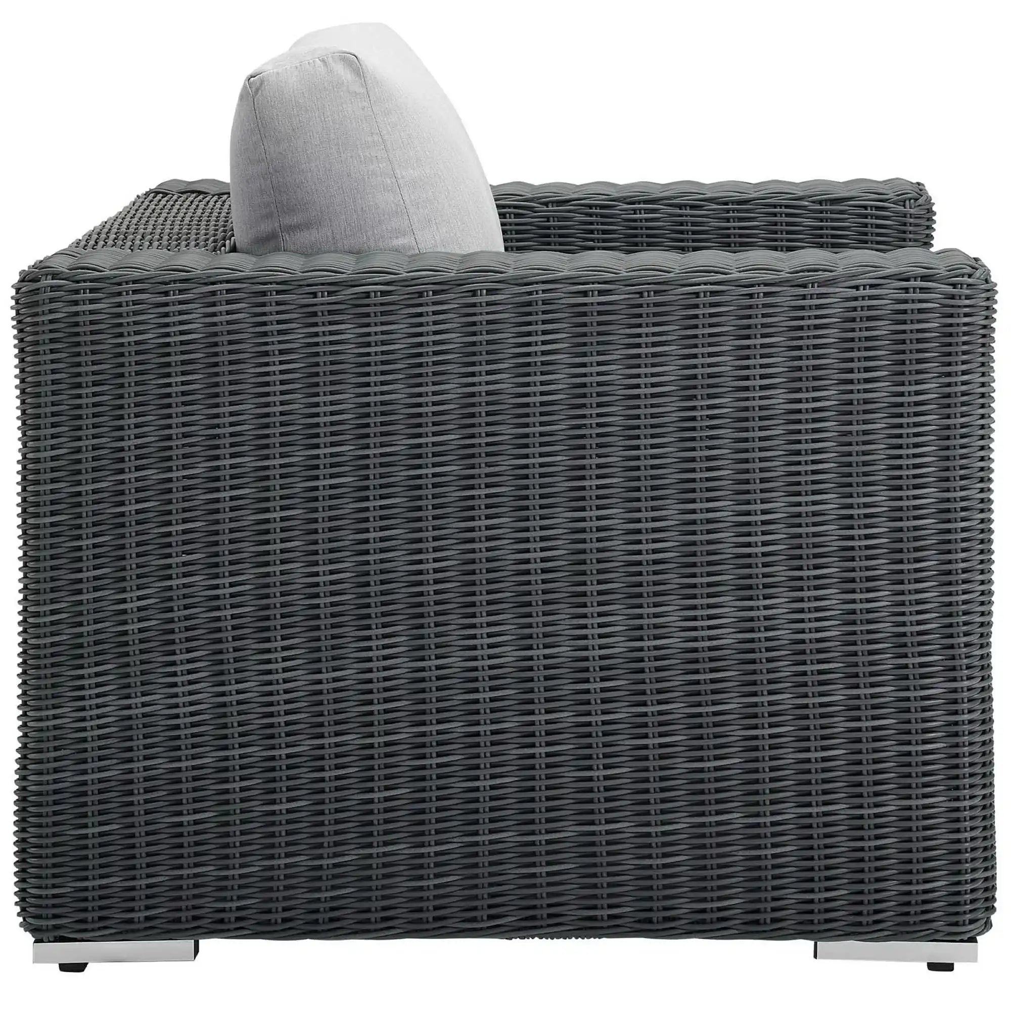 Summon Outdoor Patio Fabric Sunbrella� Armchair by Modway - Best Buy Furniture