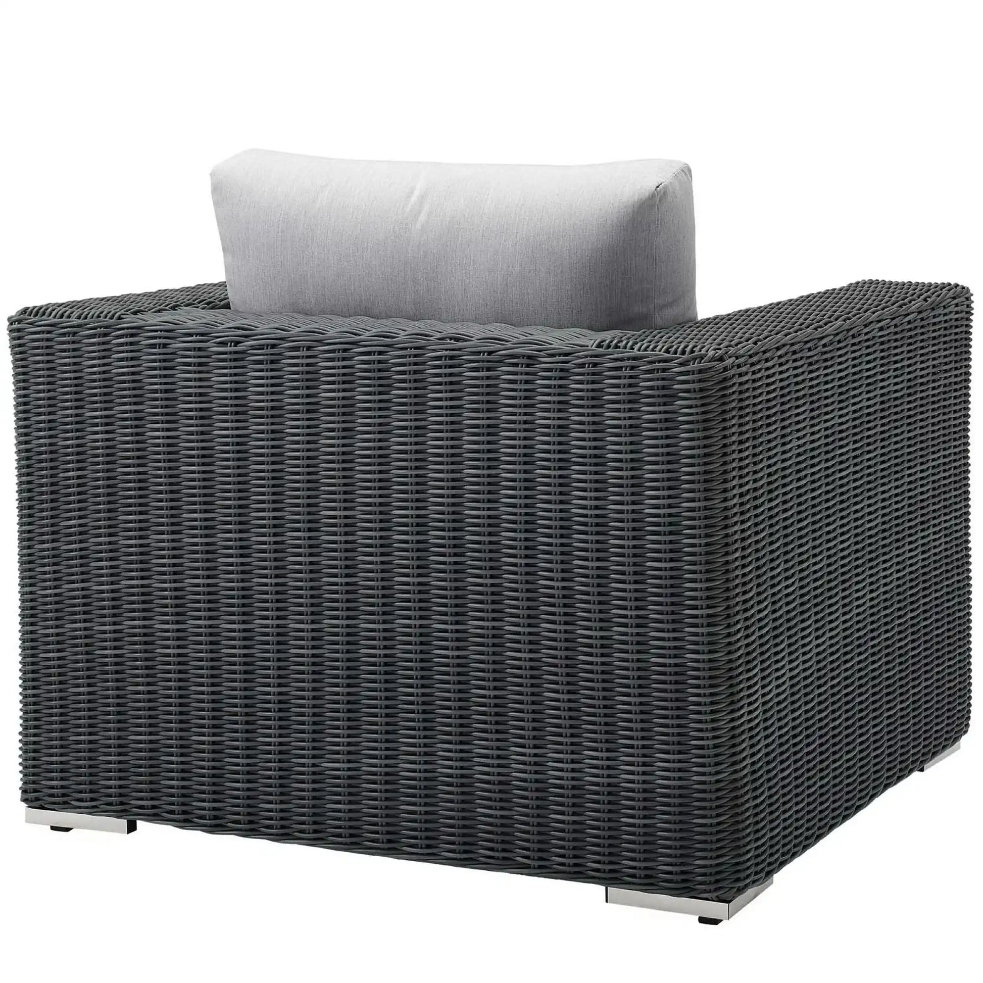 Summon Outdoor Patio Fabric Sunbrella� Armchair by Modway - Best Buy Furniture