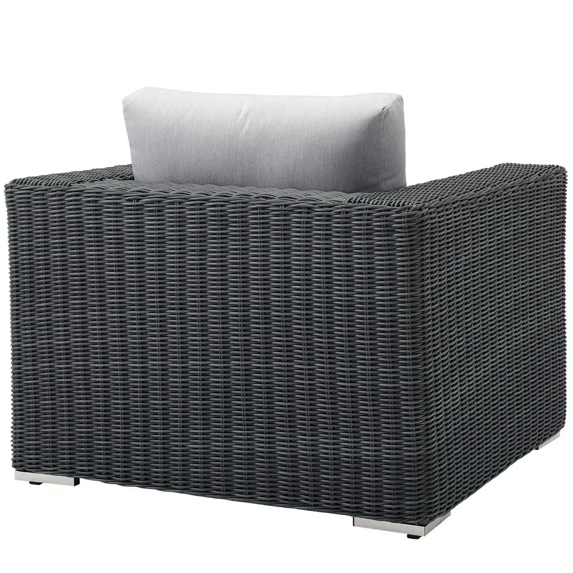 Summon Outdoor Patio Fabric Sunbrella� Armchair by Modway - Best Buy Furniture