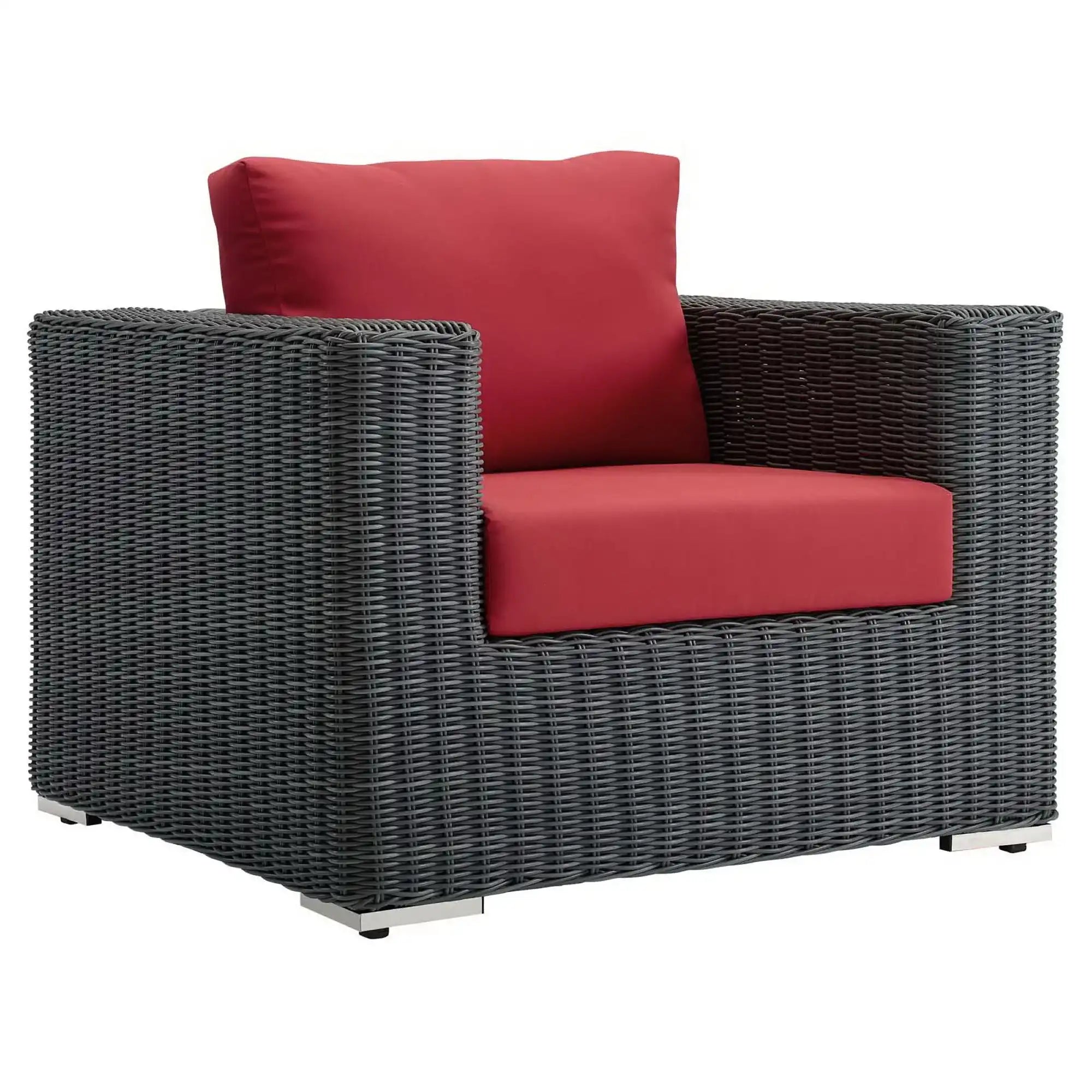 Summon Outdoor Patio Fabric Sunbrella� Armchair by Modway - Best Buy Furniture
