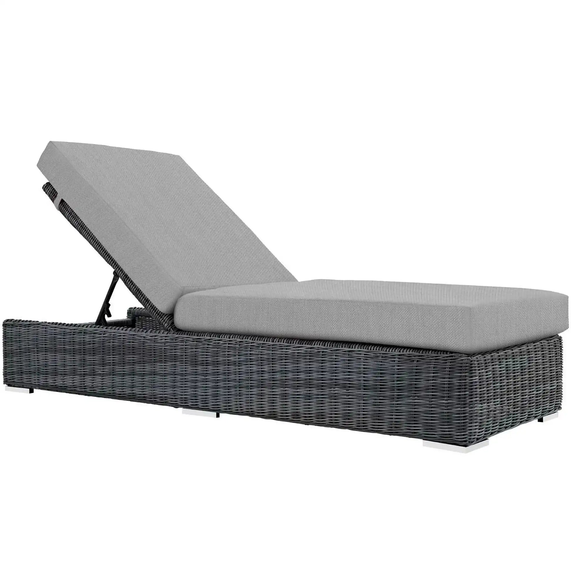 Summon Outdoor Patio Sunbrella� Chaise Lounge by Modway - Best Buy Furniture