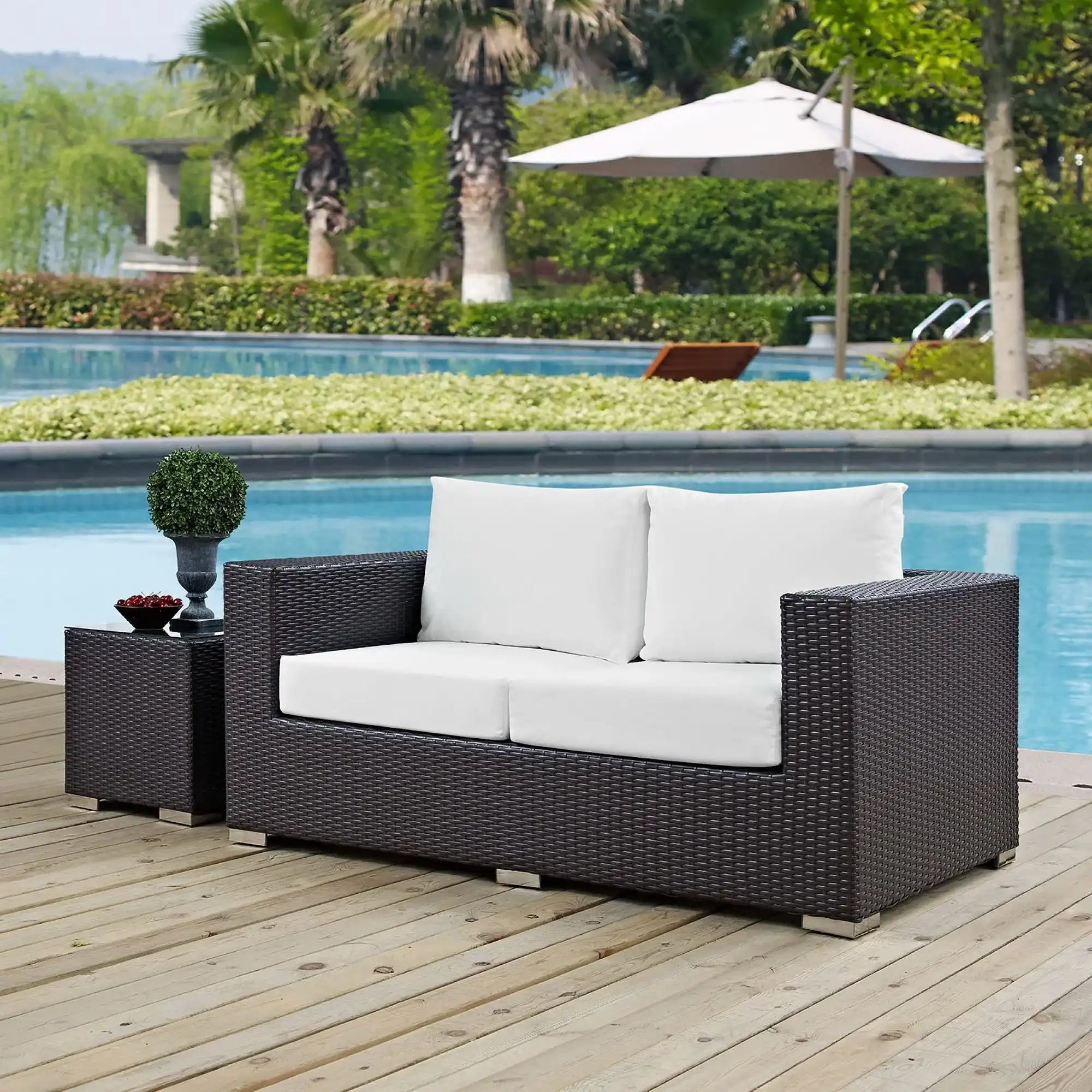 Convene Outdoor Patio Loveseat by Modway - Best Buy Furniture