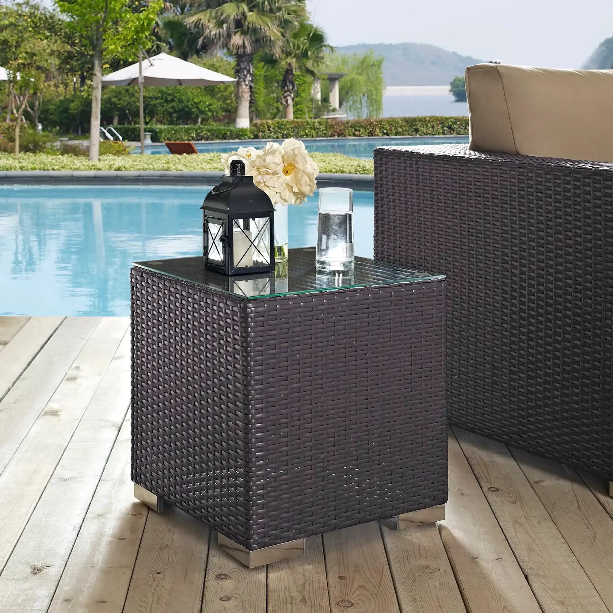 Convene Outdoor Patio Side Table by Modway - Best Buy Furniture