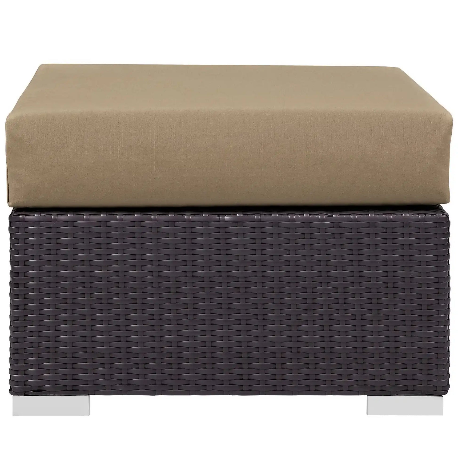 Convene Outdoor Patio Fabric Square Ottoman by Modway - Best Buy Furniture