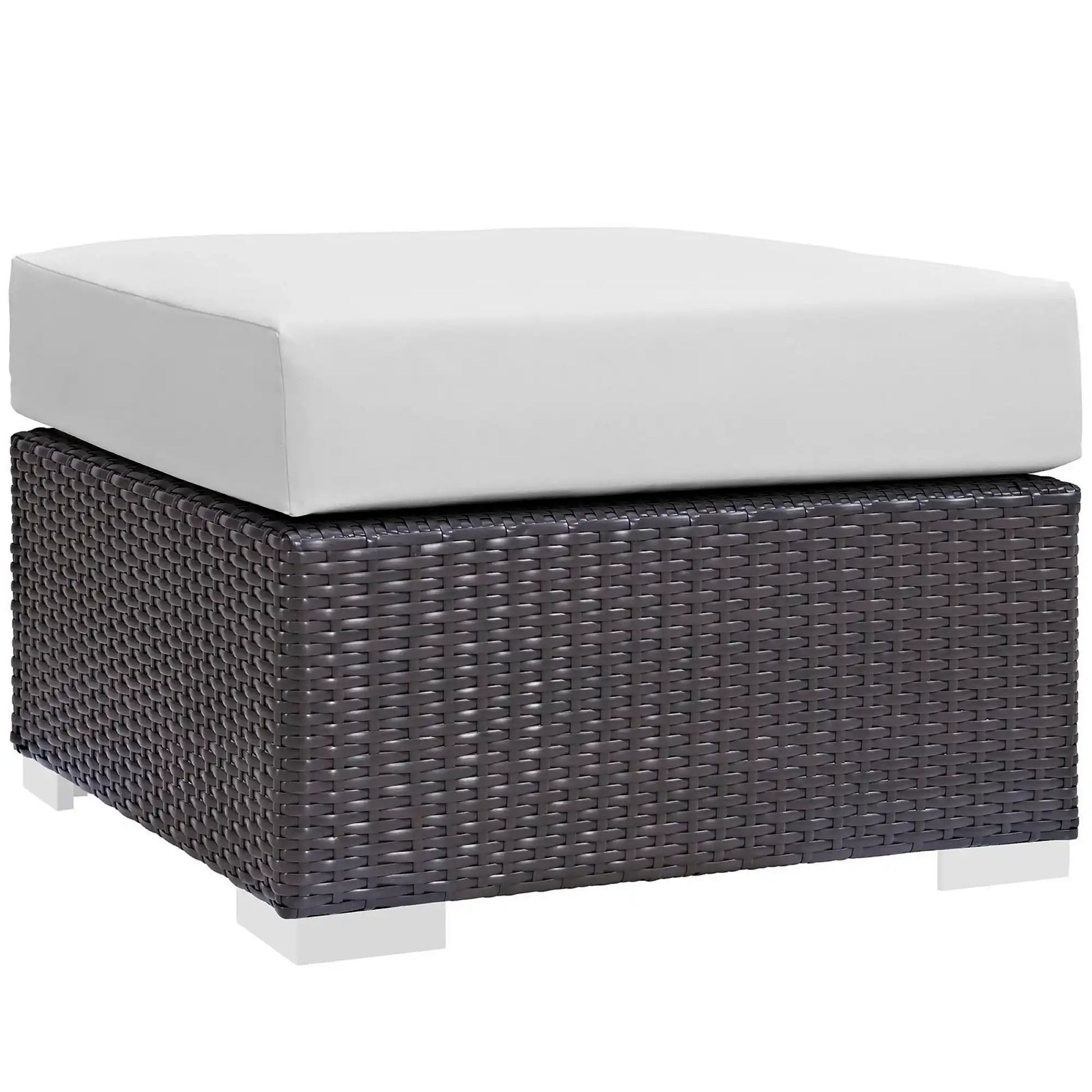 Convene Outdoor Patio Fabric Square Ottoman by Modway - Best Buy Furniture
