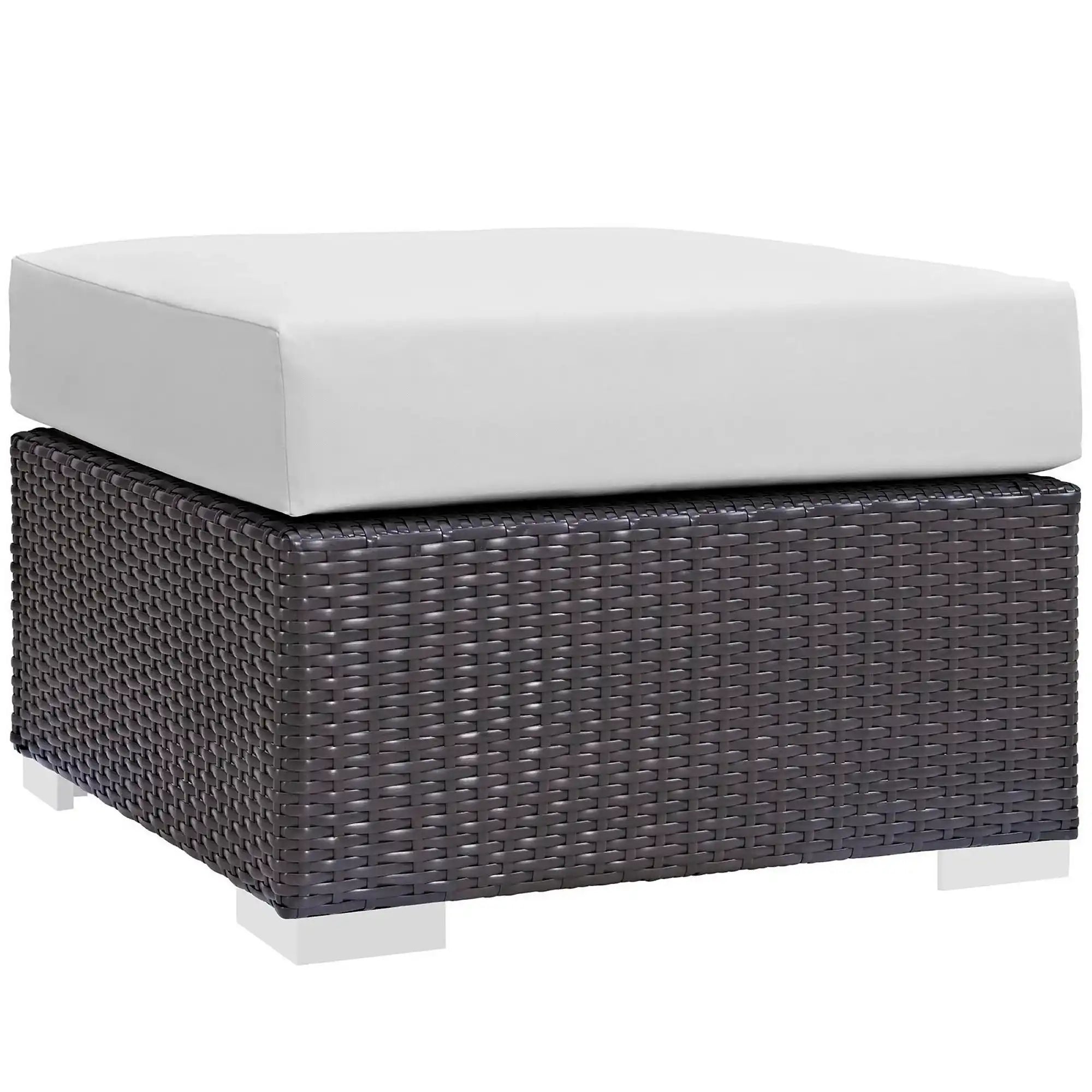 Convene Outdoor Patio Fabric Square Ottoman by Modway - Best Buy Furniture