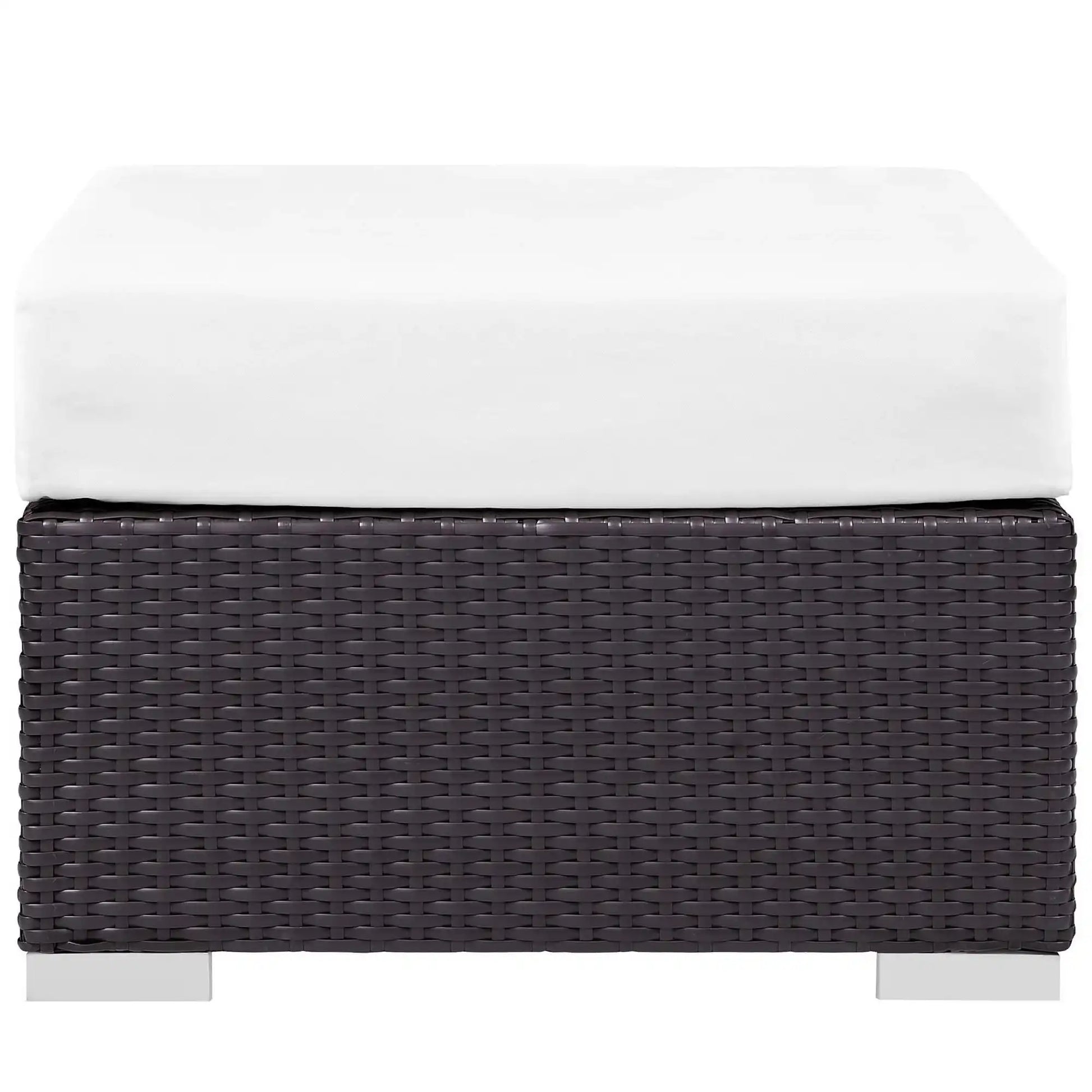 Convene Outdoor Patio Fabric Square Ottoman by Modway - Best Buy Furniture