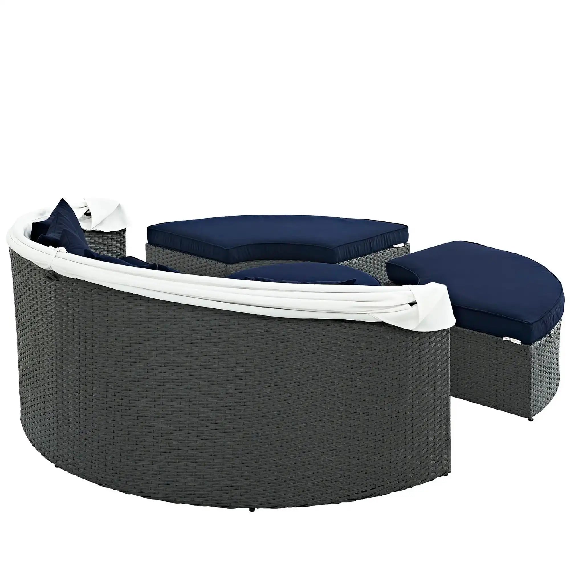 Sojourn Outdoor Patio Sunbrella� Daybed by Modway - Best Buy Furniture