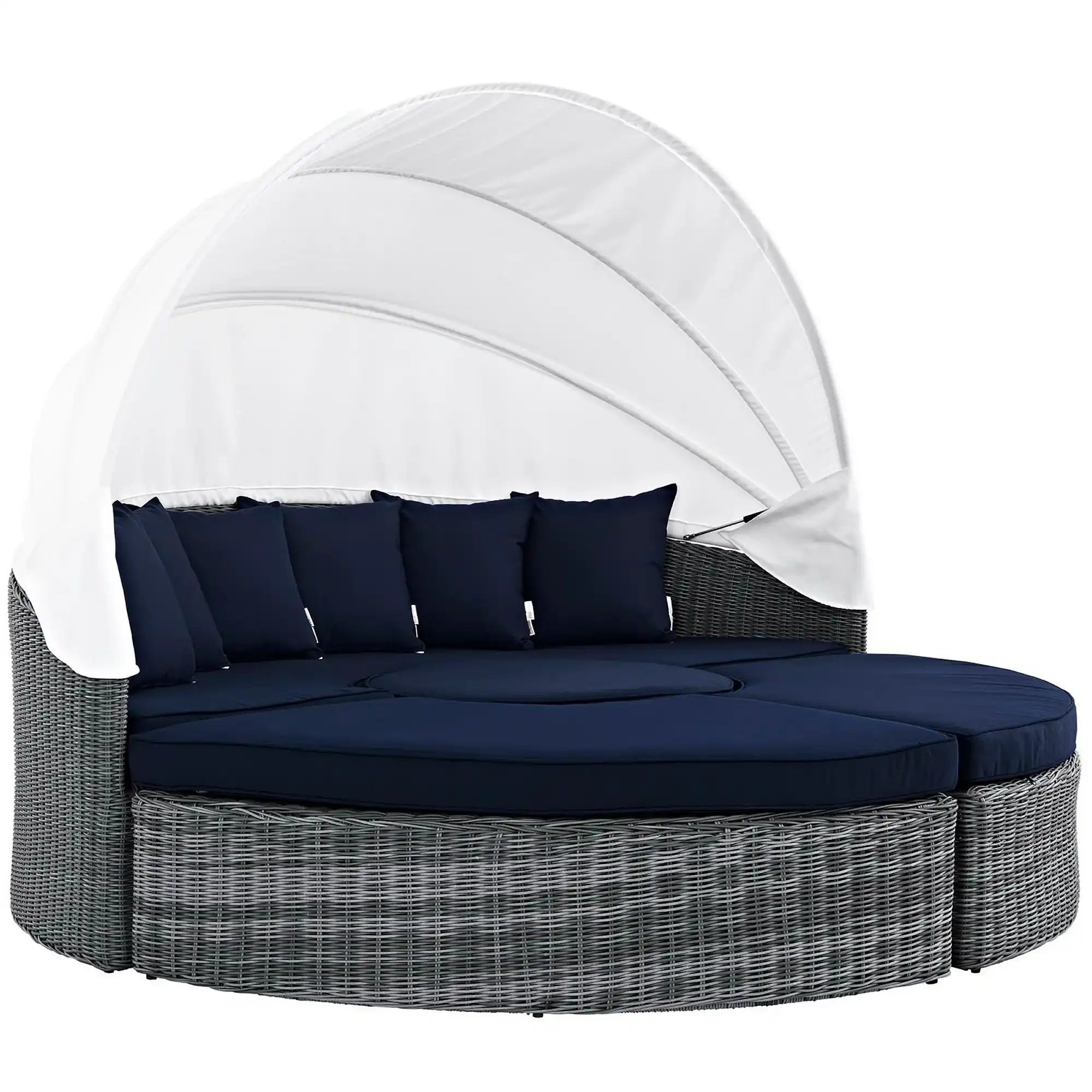 Summon Canopy Outdoor Patio Sunbrella� Daybed by Modway - Best Buy Furniture