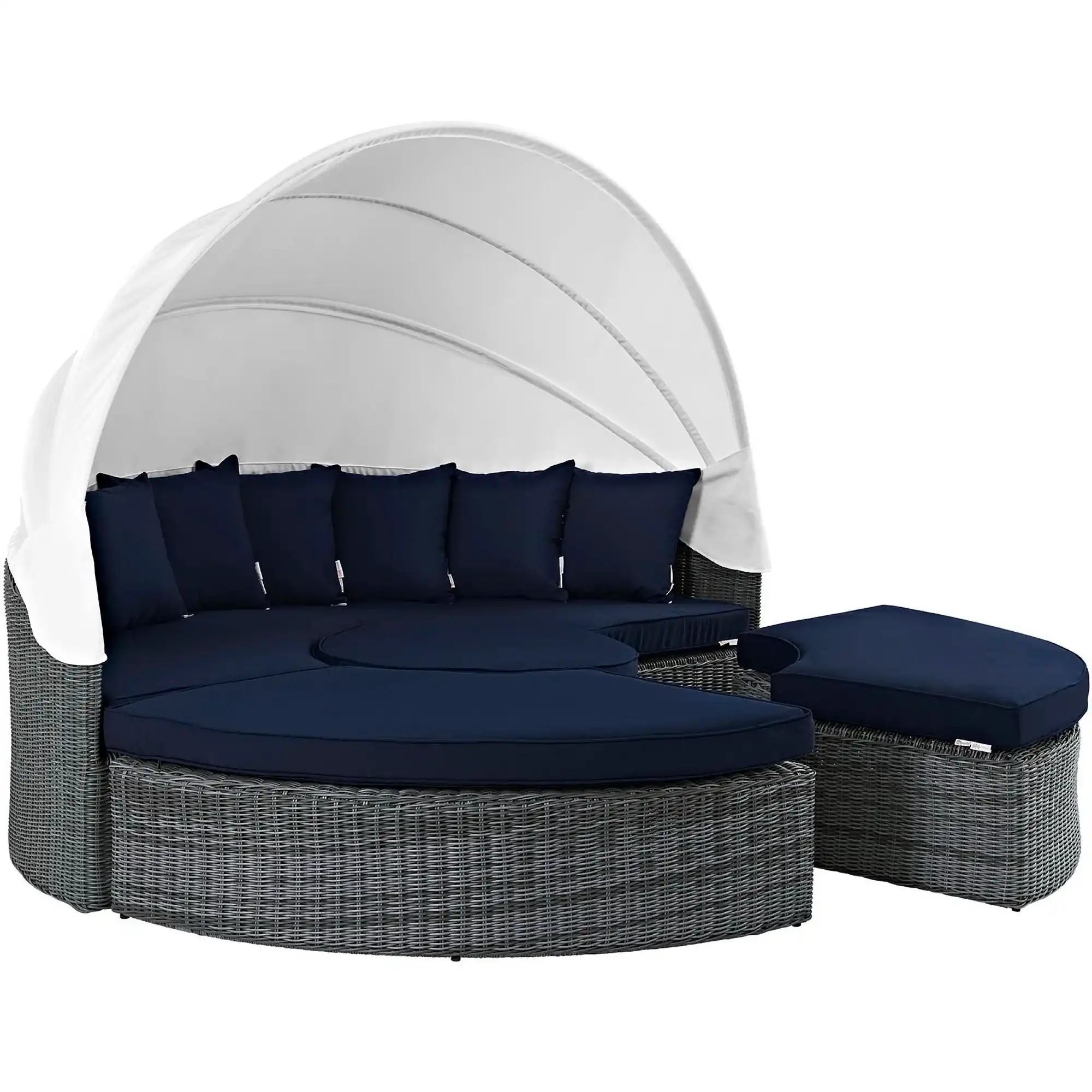 Summon Canopy Outdoor Patio Sunbrella� Daybed by Modway - Best Buy Furniture