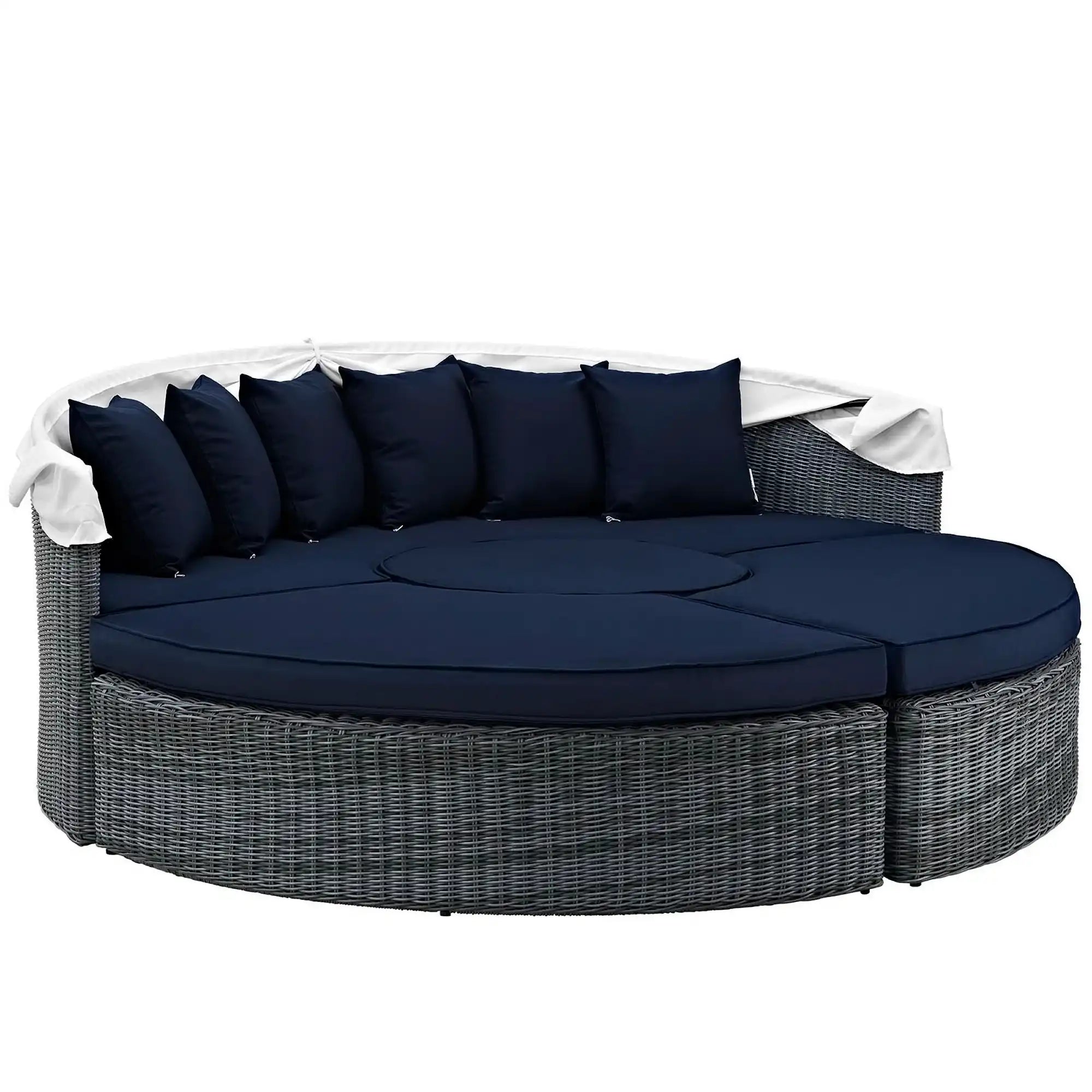 Summon Canopy Outdoor Patio Sunbrella� Daybed by Modway - Best Buy Furniture