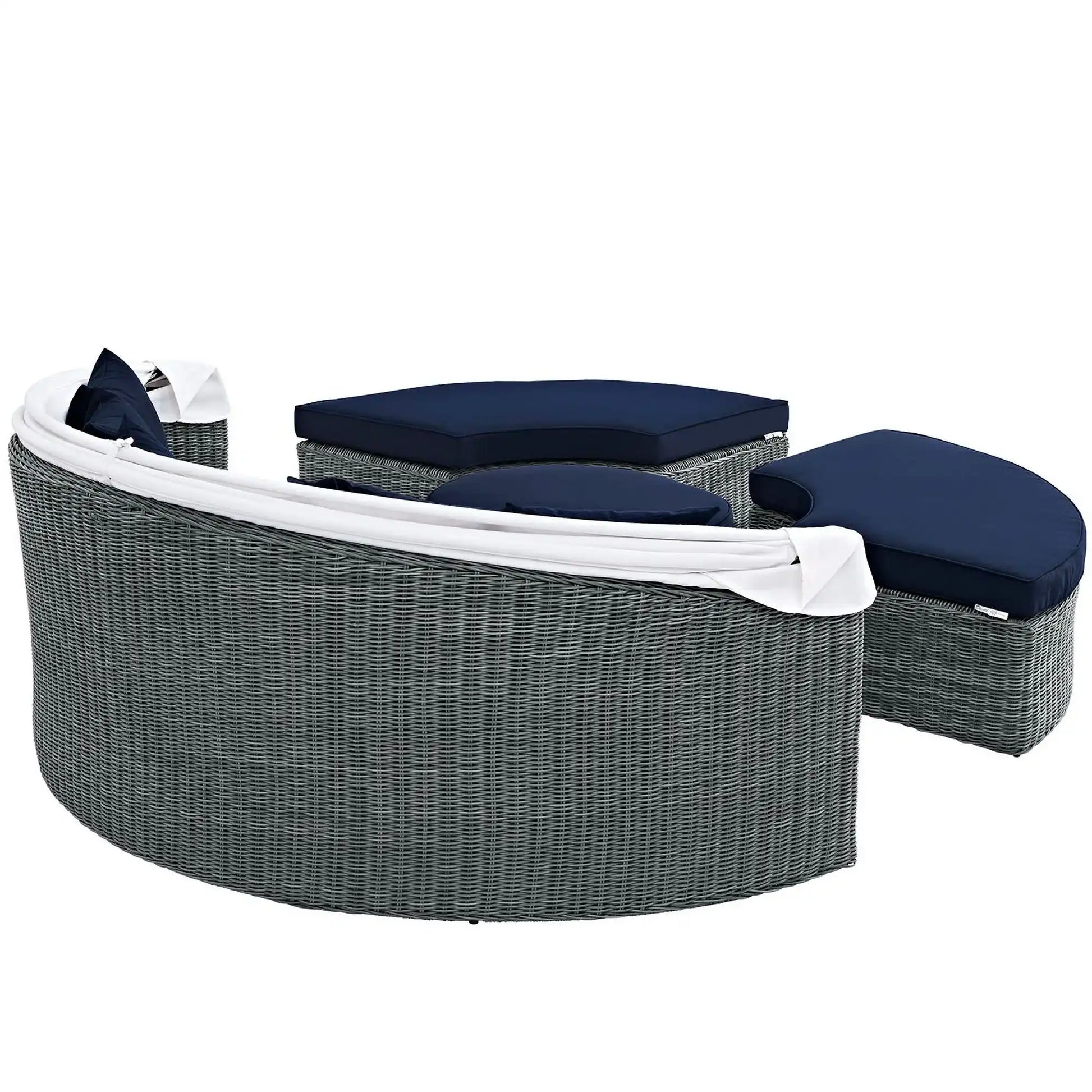 Summon Canopy Outdoor Patio Sunbrella� Daybed by Modway - Best Buy Furniture