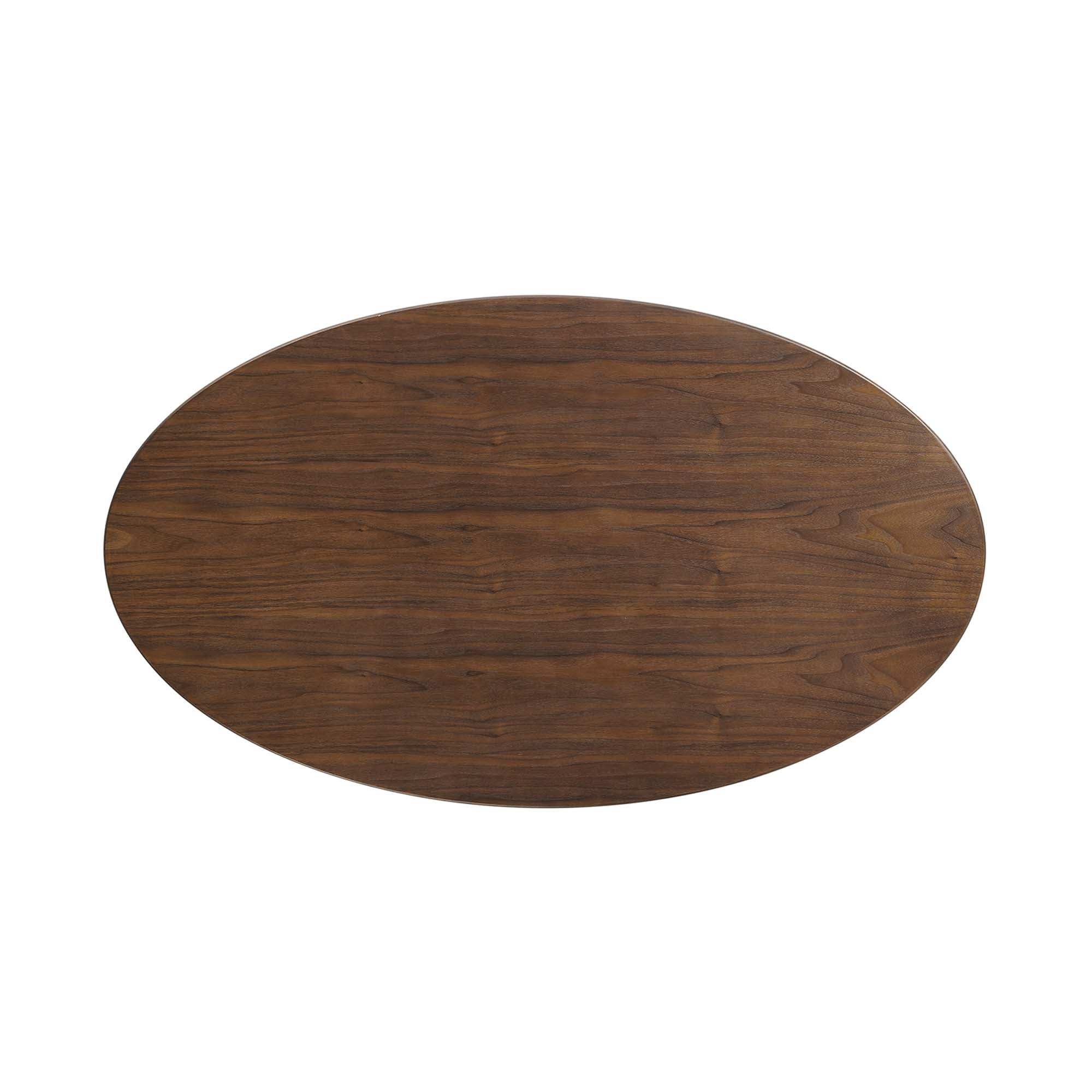 Lippa 48" Oval Wood Coffee Table by Modway - Best Buy Furniture