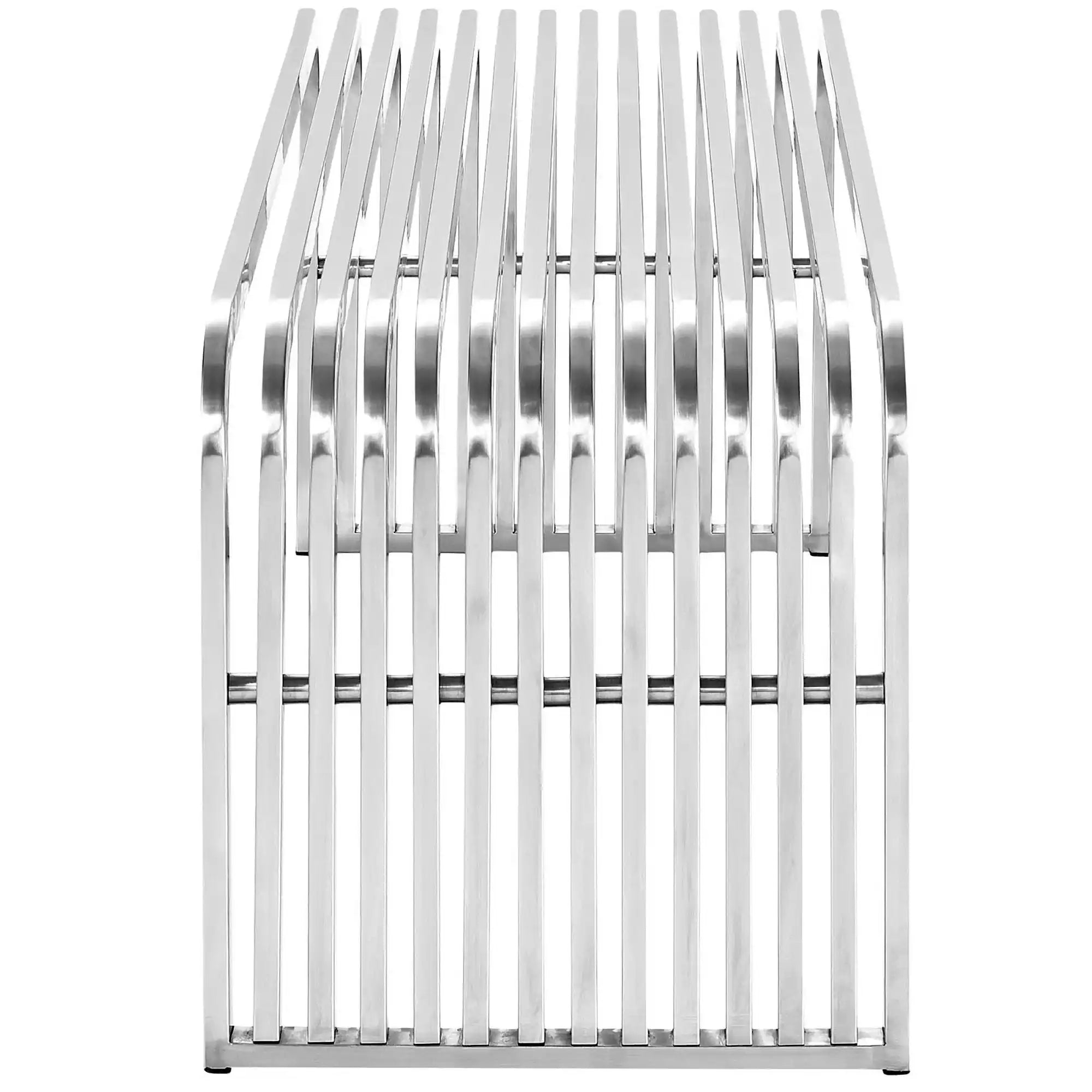 Pipe 47" Stainless Steel Bench by Modway - Best Buy Furniture