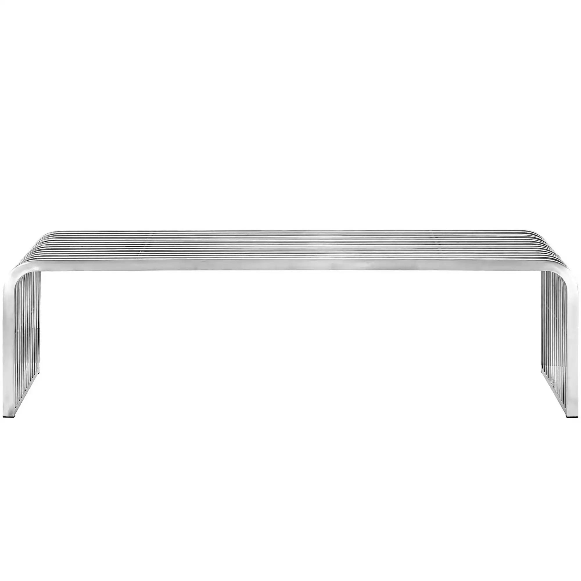 Pipe 60" Stainless Steel Bench by Modway - Best Buy Furniture