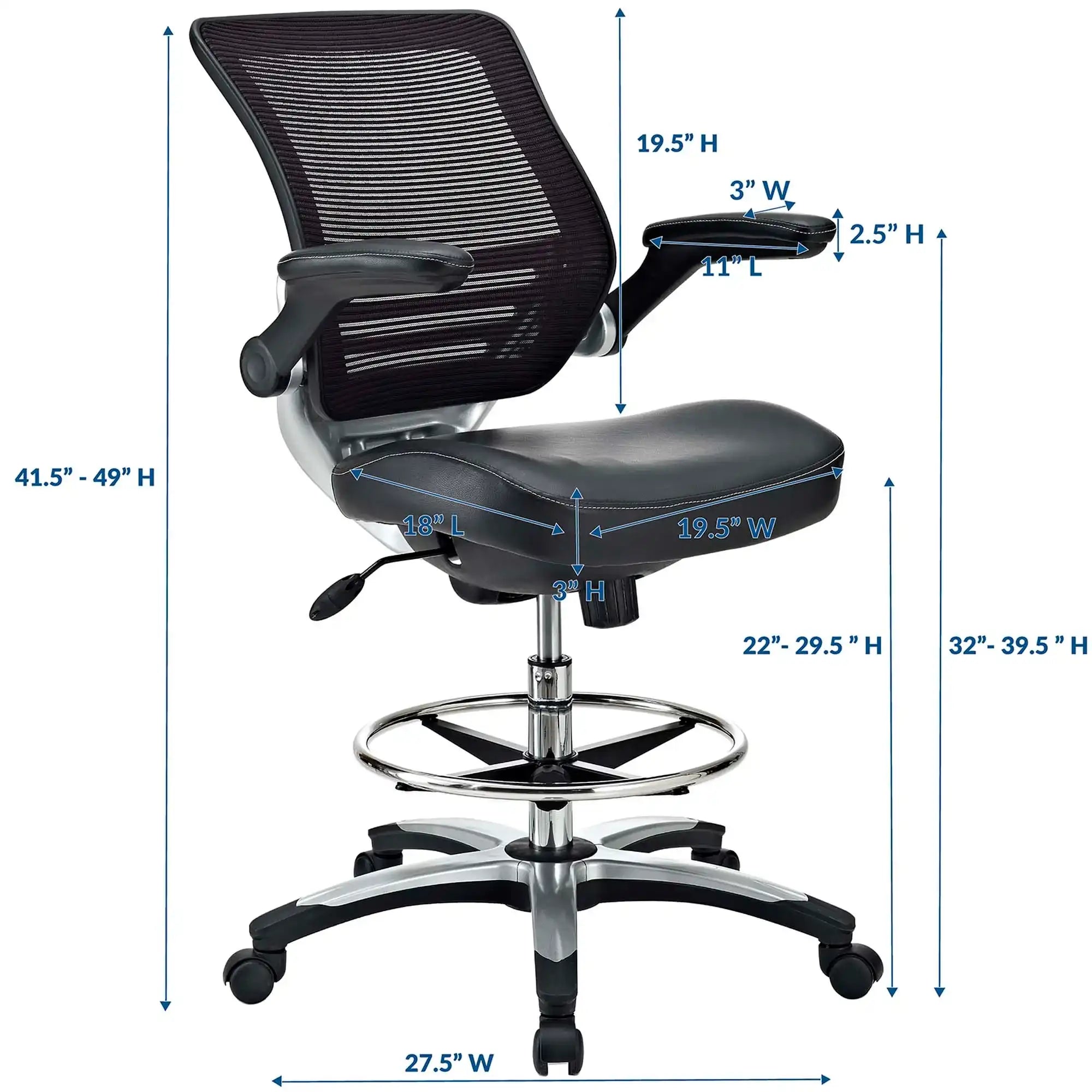 Edge Drafting Chair by Modway - Best Buy Furniture