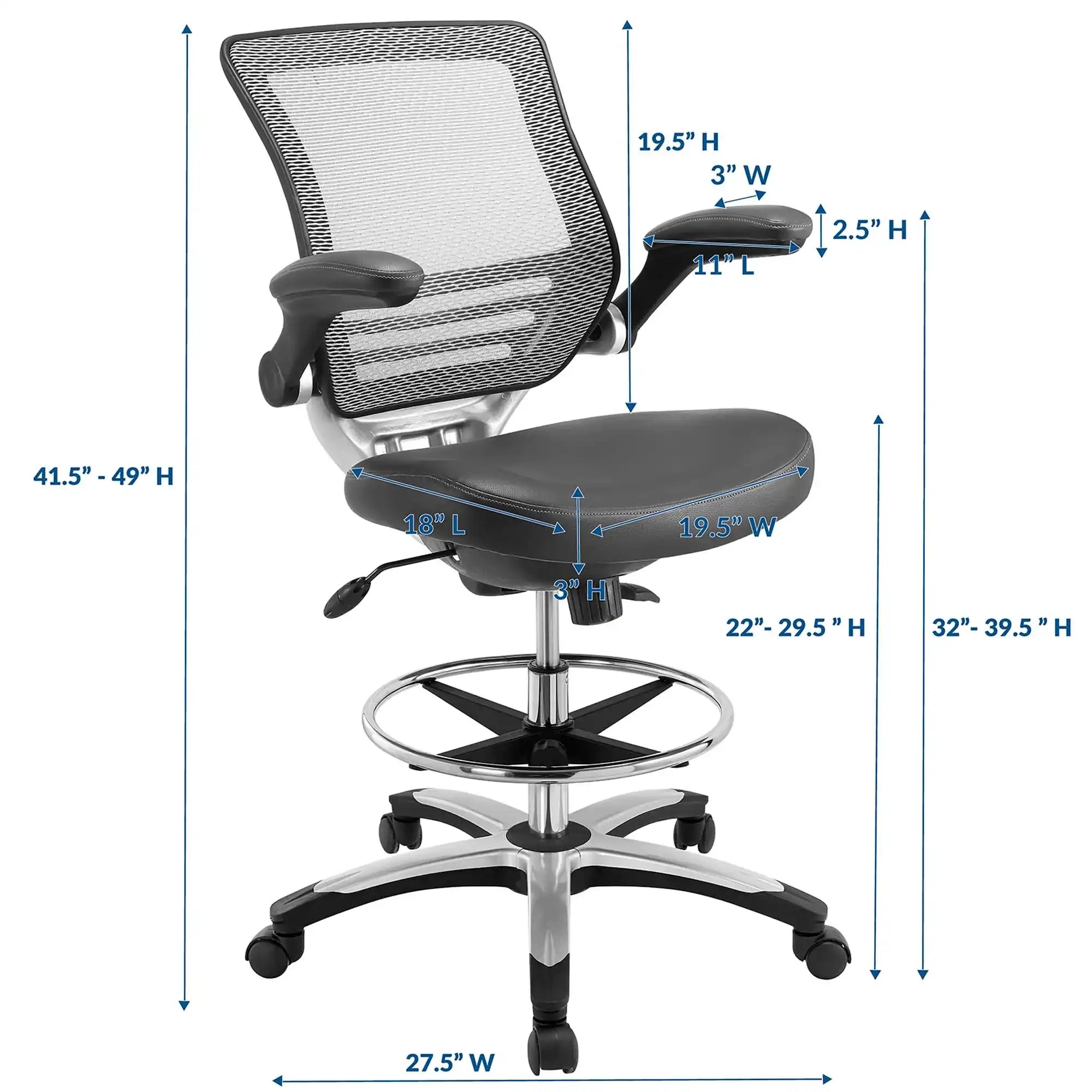 Edge Drafting Chair by Modway - Best Buy Furniture