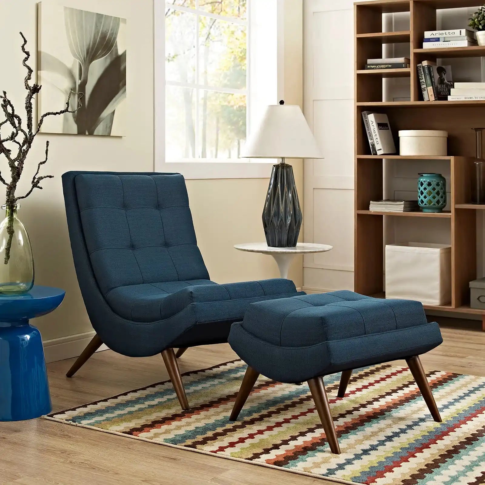 Ramp Upholstered Fabric Lounge Chair Set - Best Buy Furniture