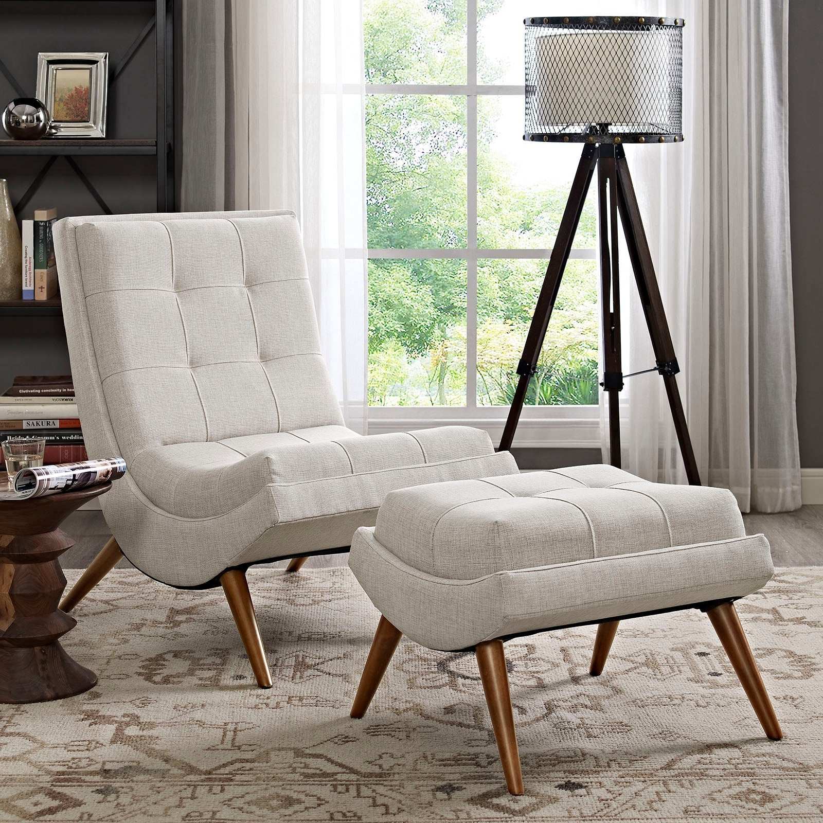 Ramp Upholstered Fabric Lounge Chair Set - Best Buy Furniture