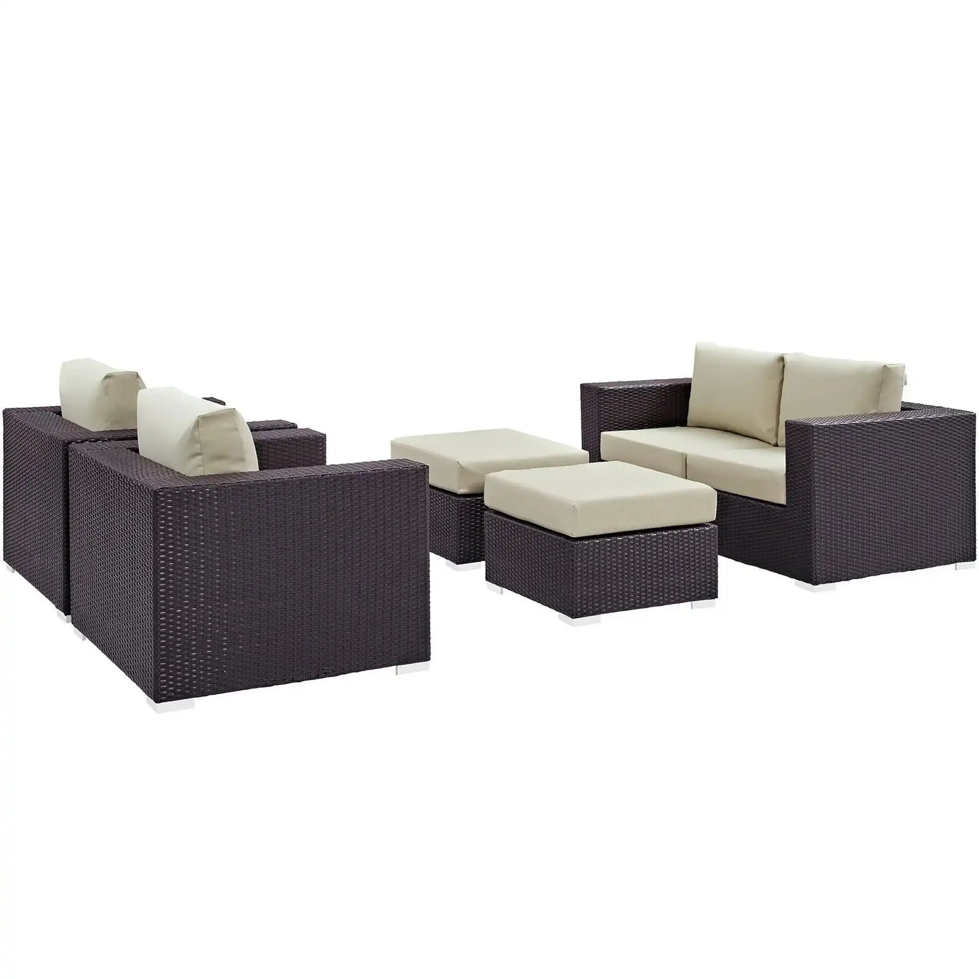 Convene 5 Piece Outdoor Patio Sofa Set by Modway - Best Buy Furniture