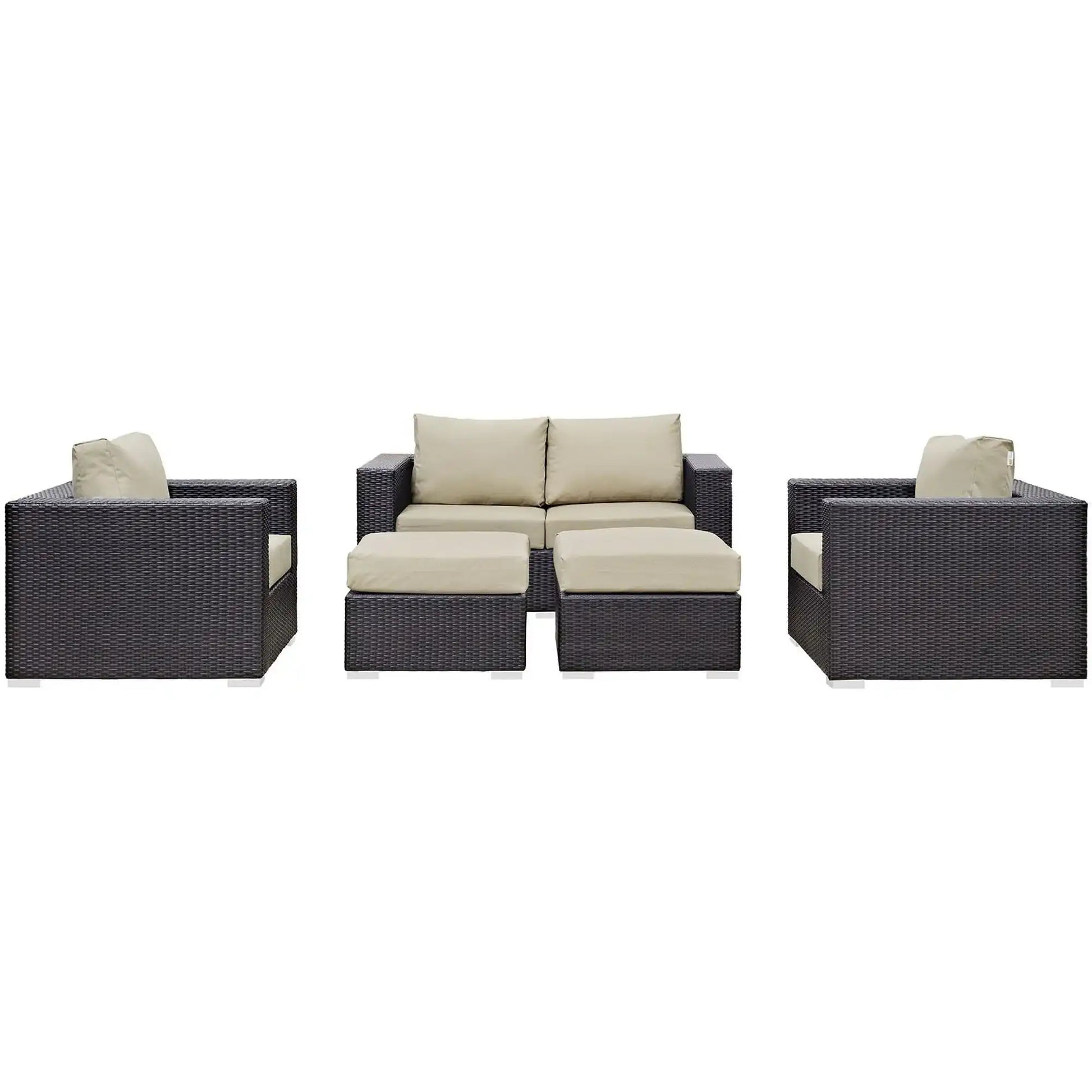 Convene 5 Piece Outdoor Patio Sofa Set by Modway - Best Buy Furniture
