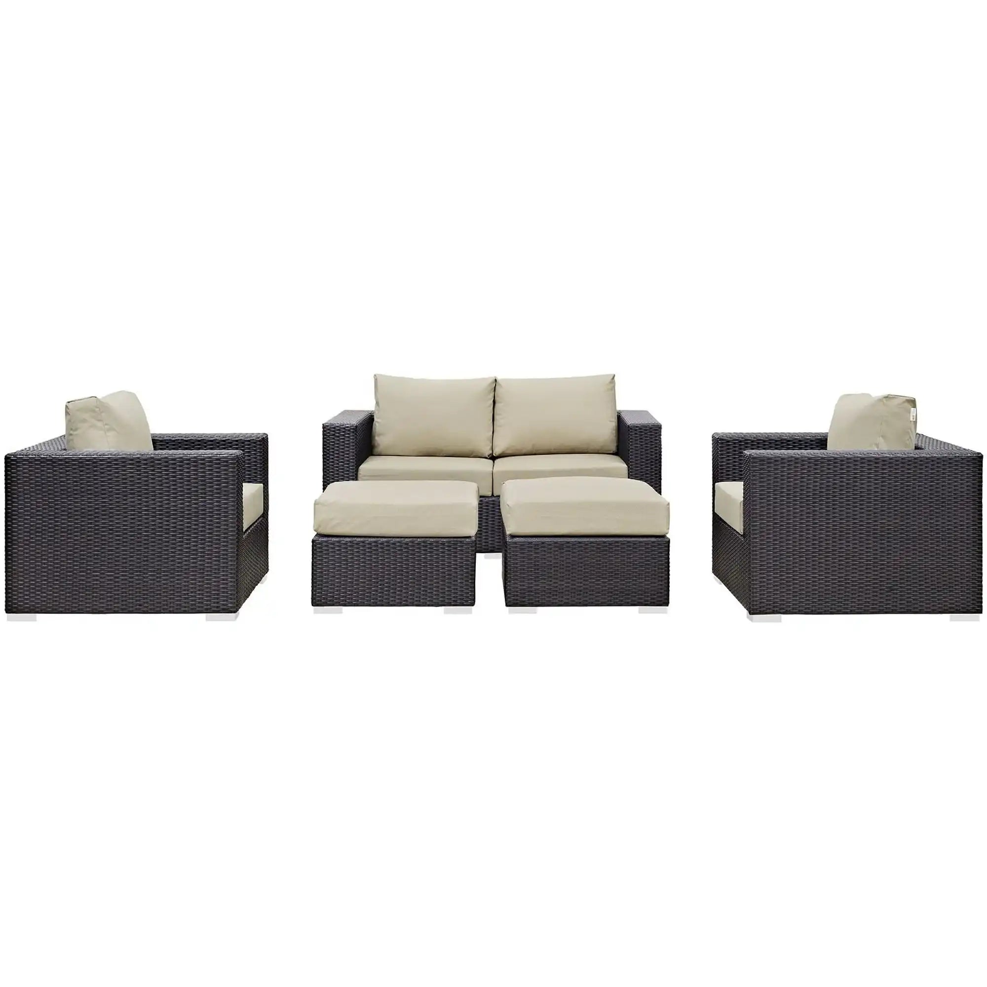 Convene 5 Piece Outdoor Patio Sofa Set by Modway - Best Buy Furniture