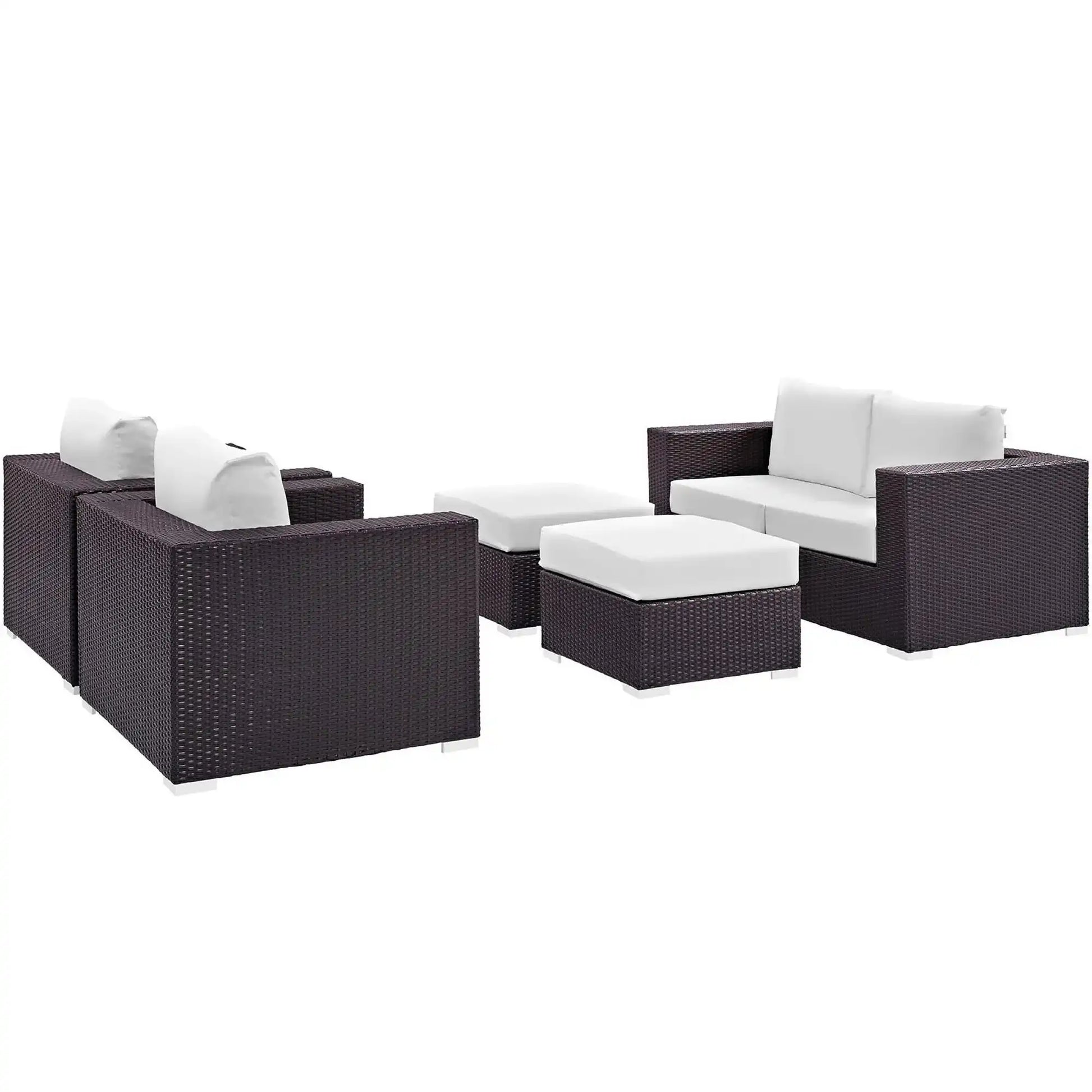 Convene 5 Piece Outdoor Patio Sofa Set by Modway - Best Buy Furniture