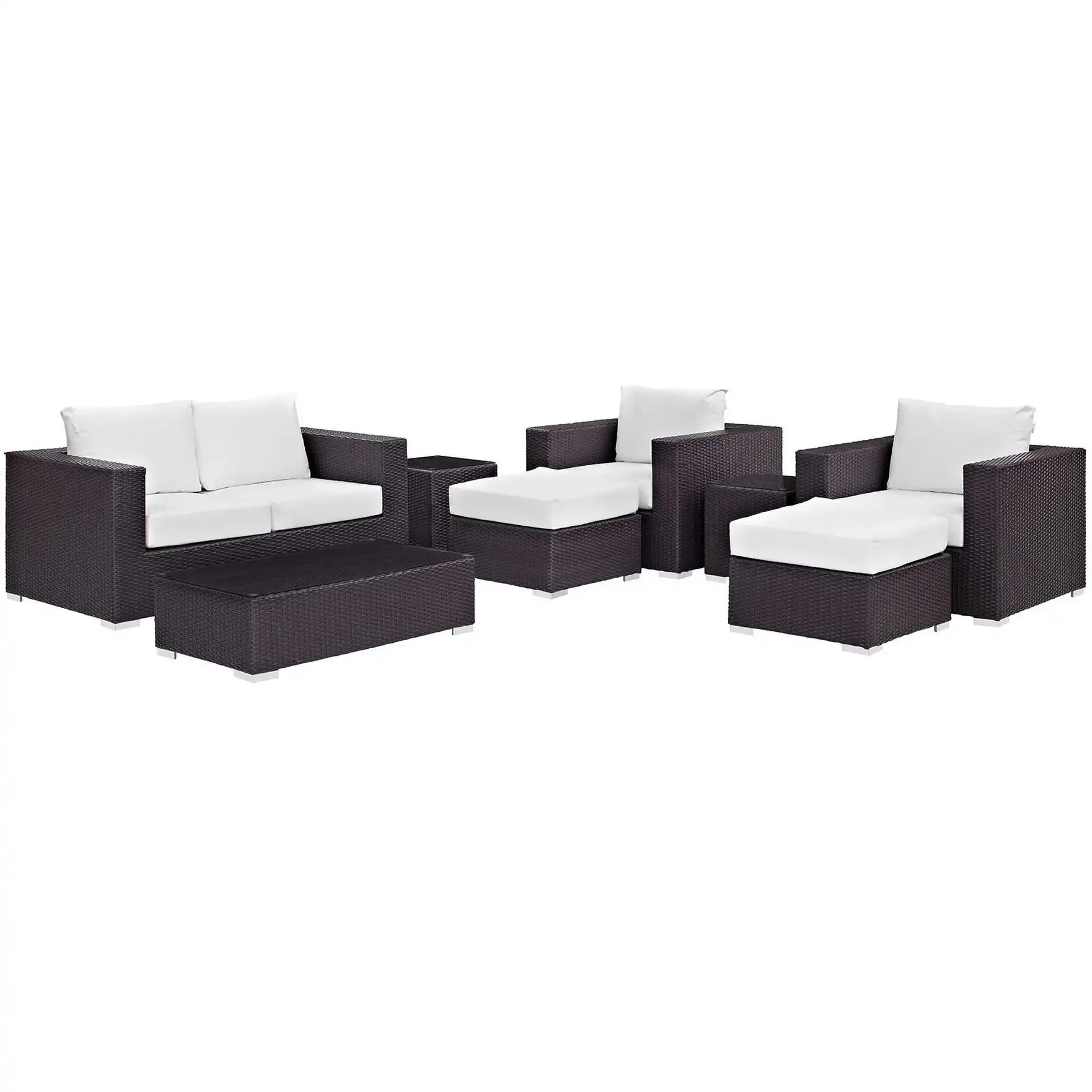 Convene 8 Piece Outdoor Patio Sofa Set by Modway - Best Buy Furniture