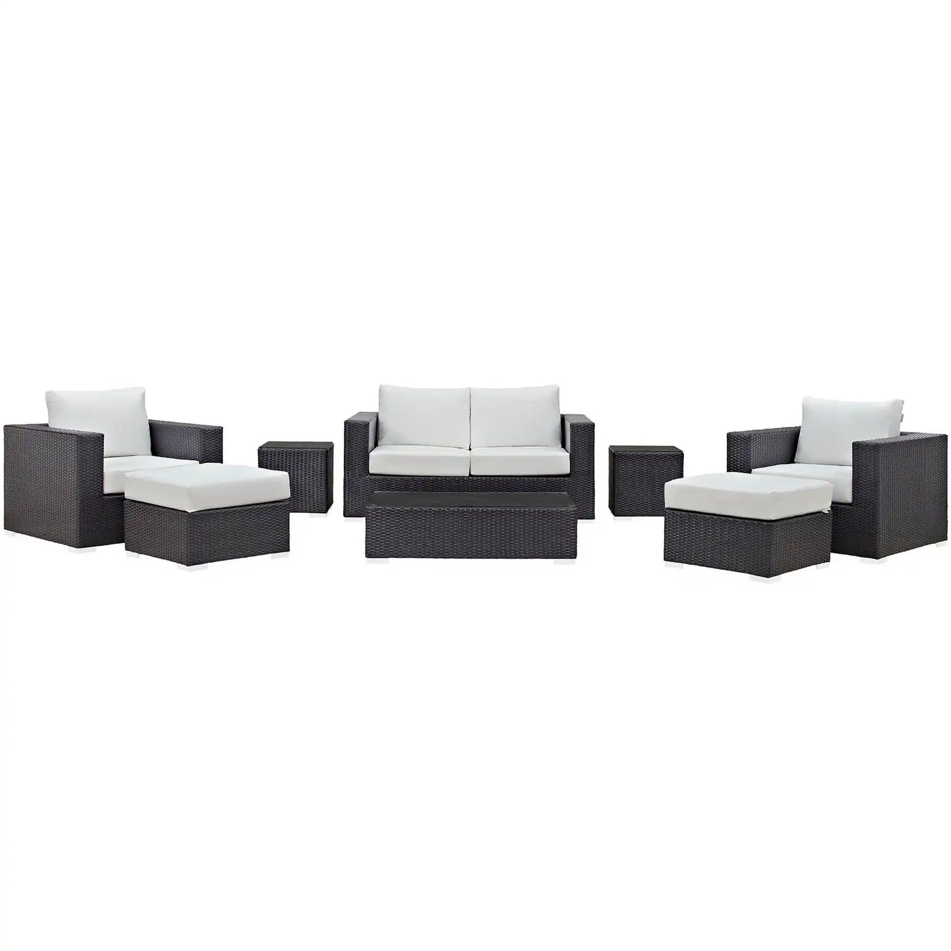 Convene 8 Piece Outdoor Patio Sofa Set by Modway - Best Buy Furniture