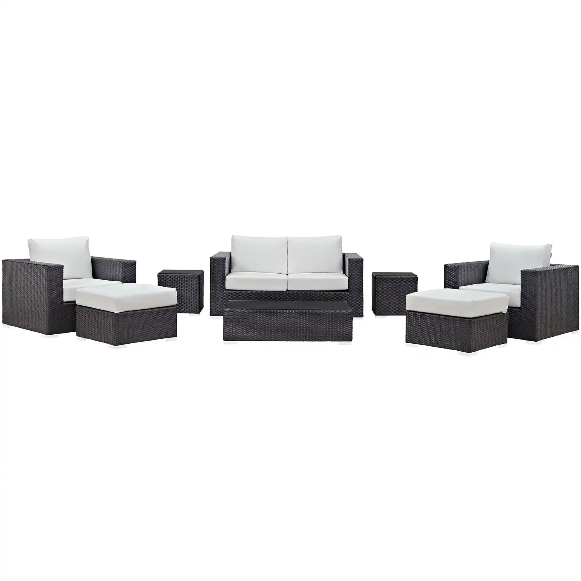 Convene 8 Piece Outdoor Patio Sofa Set by Modway - Best Buy Furniture