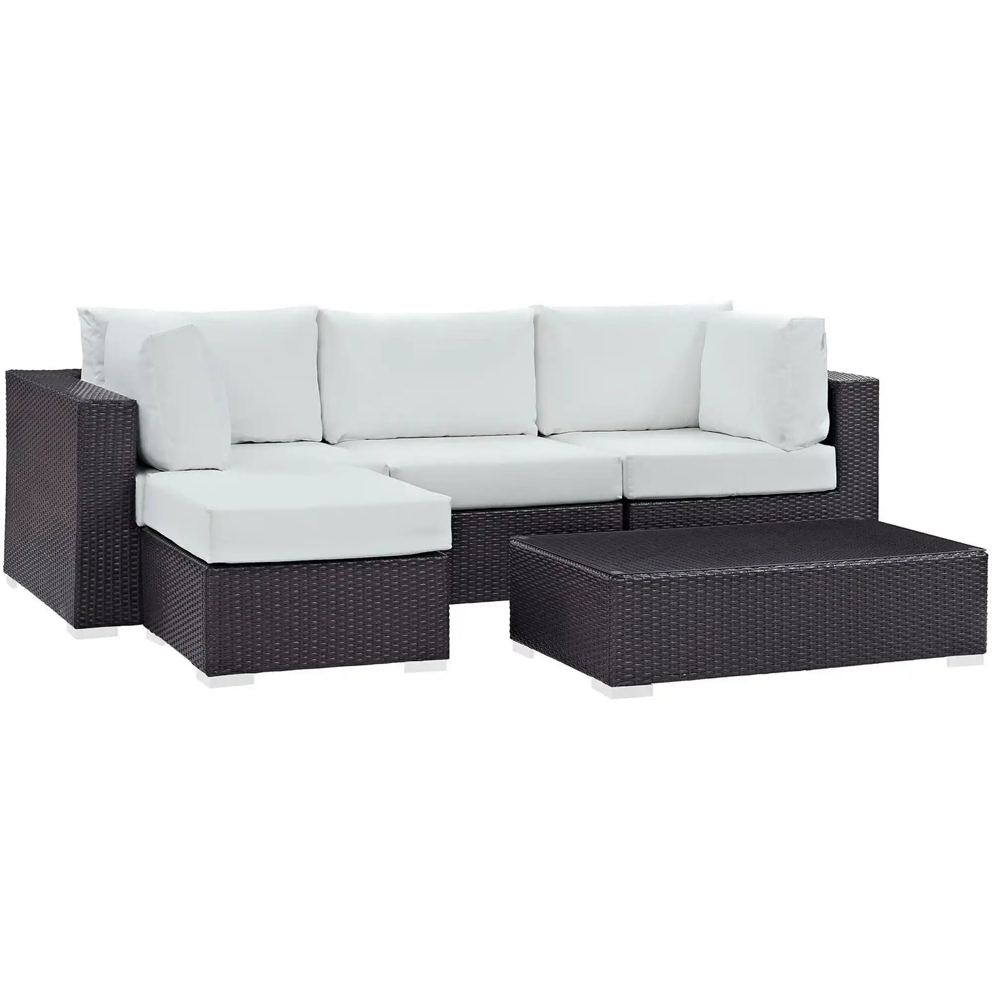 Convene 5 Piece Outdoor Patio Sectional Set by Modway - Best Buy Furniture