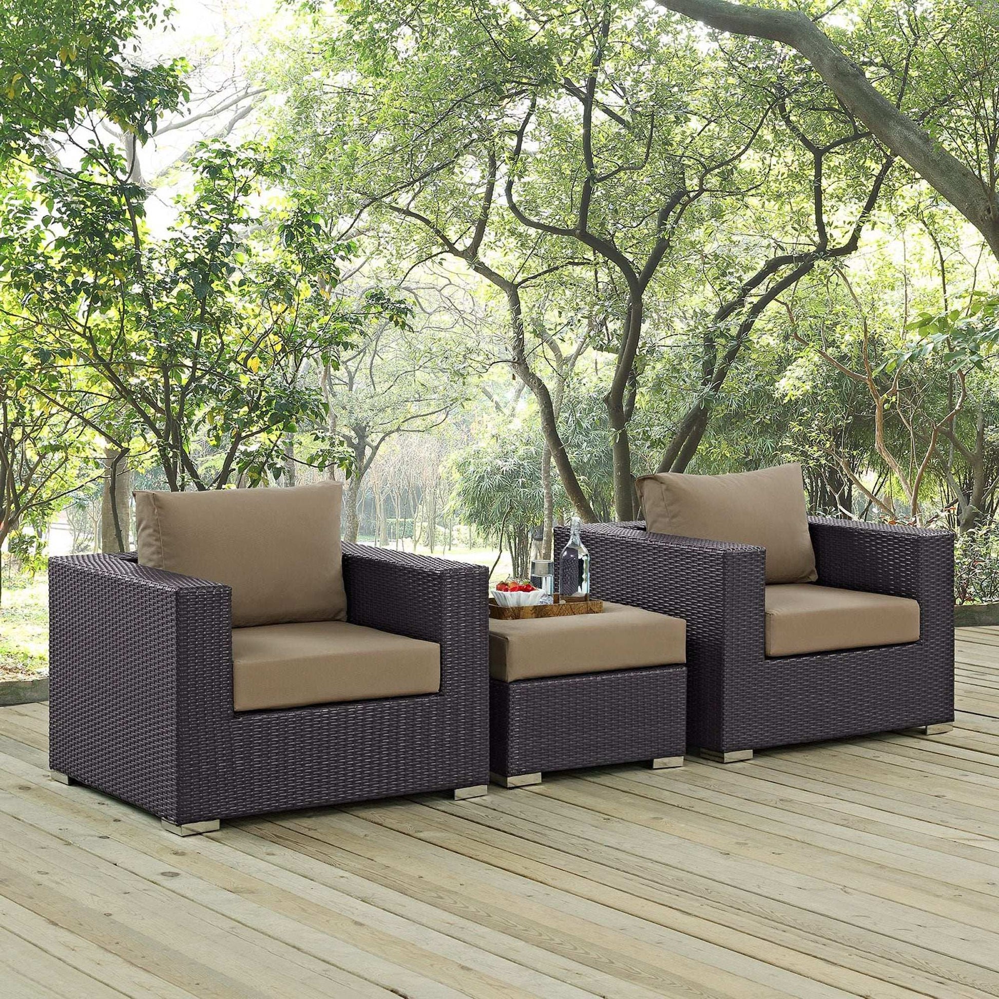 Convene 3 Piece Outdoor Patio Sofa Set by Modway - Best Buy Furniture