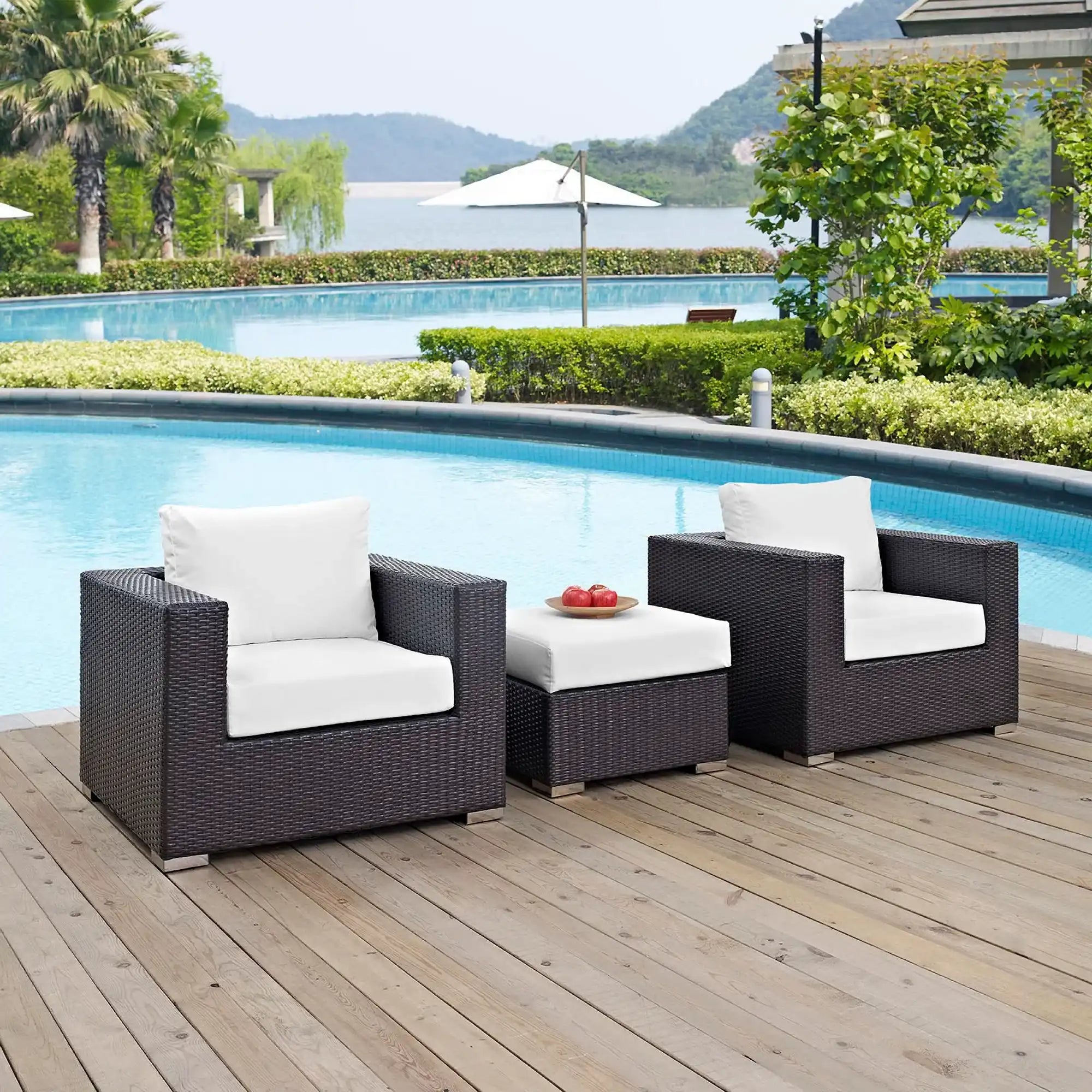 Convene 3 Piece Outdoor Patio Sofa Set by Modway - Best Buy Furniture
