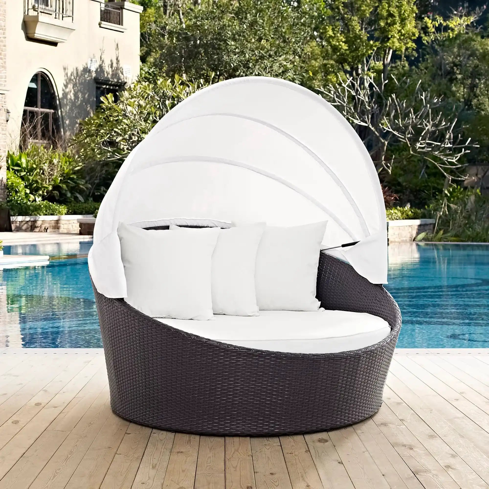 Convene Canopy Outdoor Patio Daybed by Modway - Best Buy Furniture