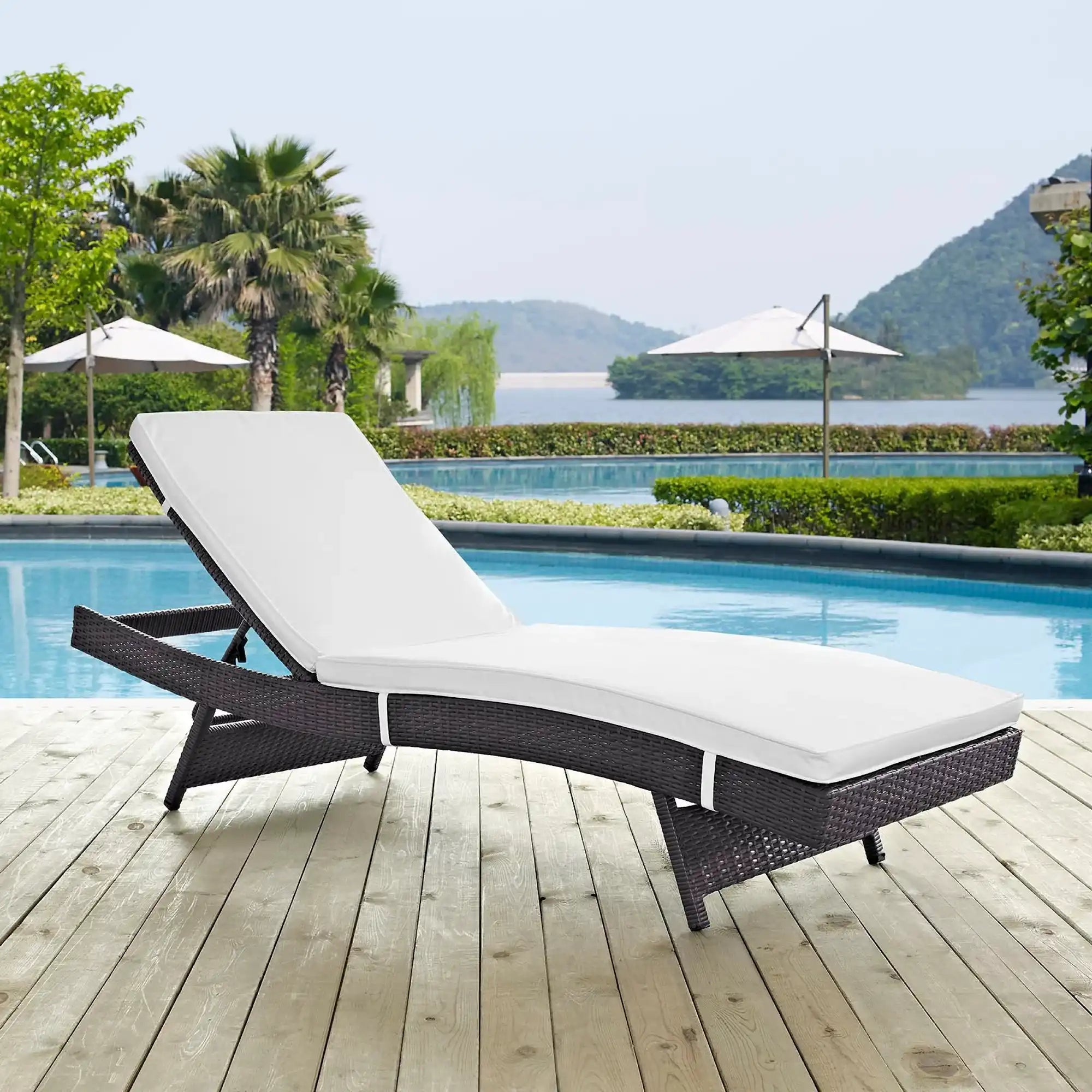 Convene Outdoor Patio Chaise by Modway - Best Buy Furniture