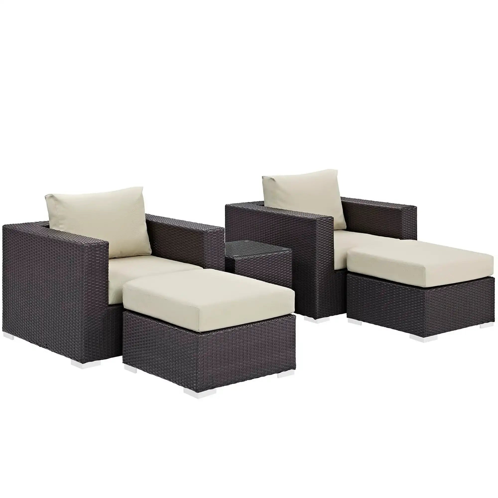 Convene 5 Piece Outdoor Patio Sectional Set by Modway - Best Buy Furniture