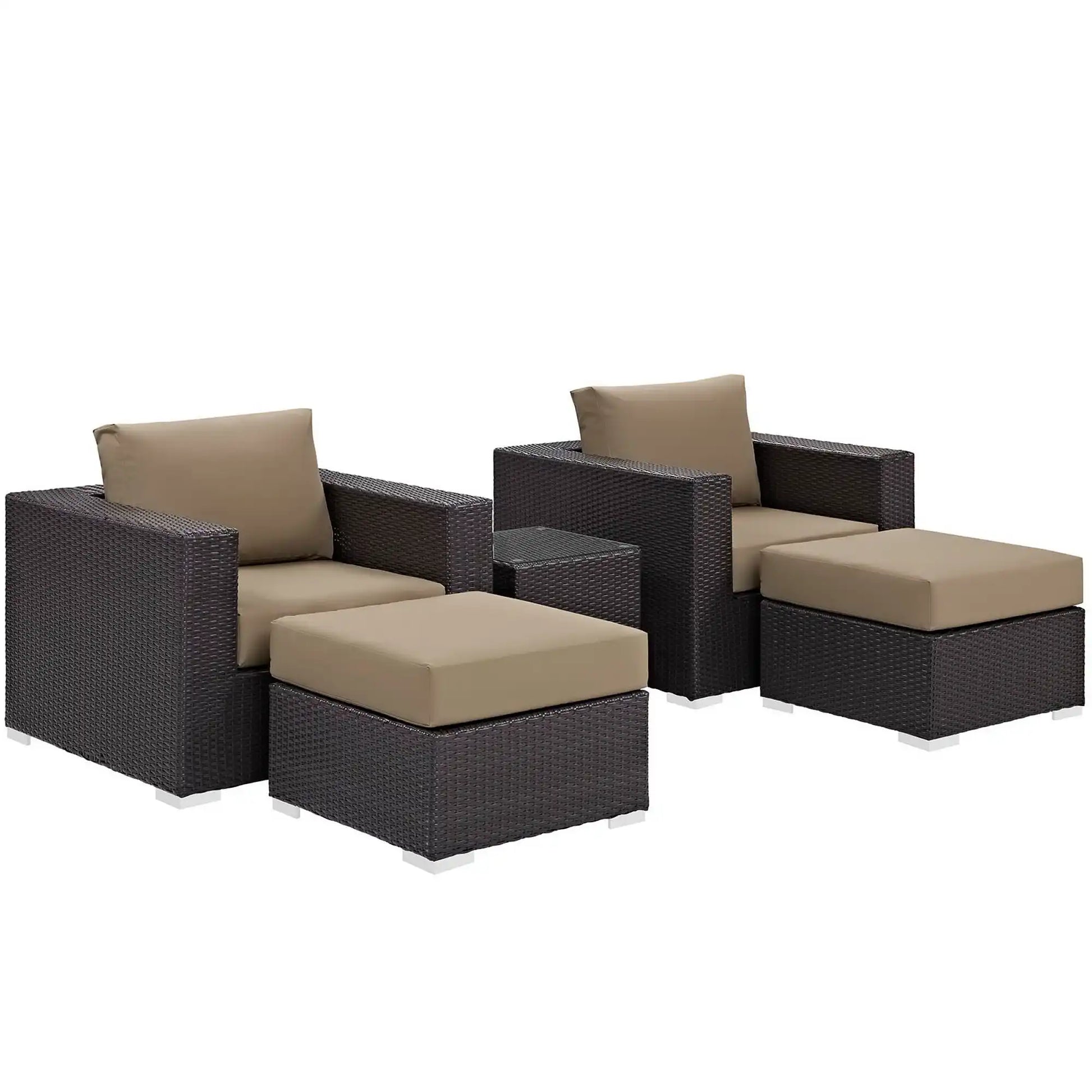 Convene 5 Piece Outdoor Patio Sectional Set by Modway - Best Buy Furniture