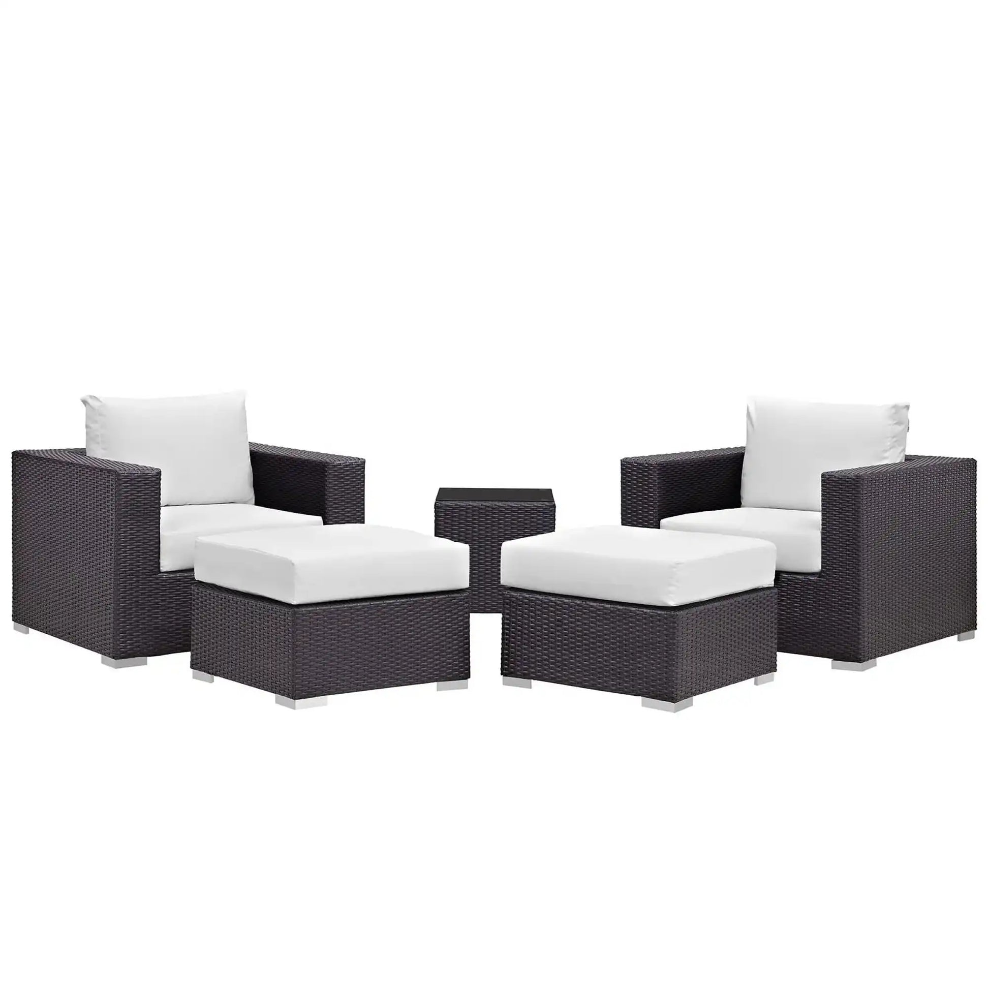 Convene 5 Piece Outdoor Patio Sectional Set by Modway - Best Buy Furniture
