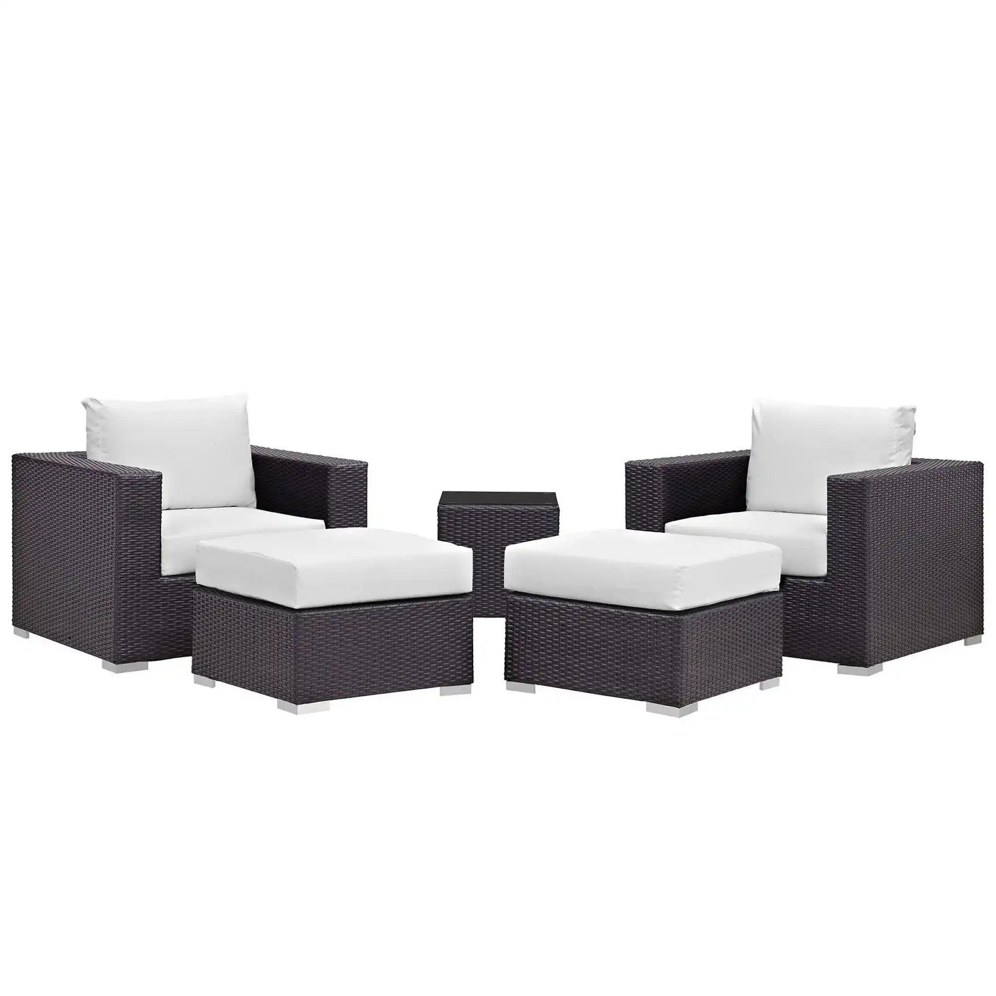 Convene 5 Piece Outdoor Patio Sectional Set by Modway - Best Buy Furniture